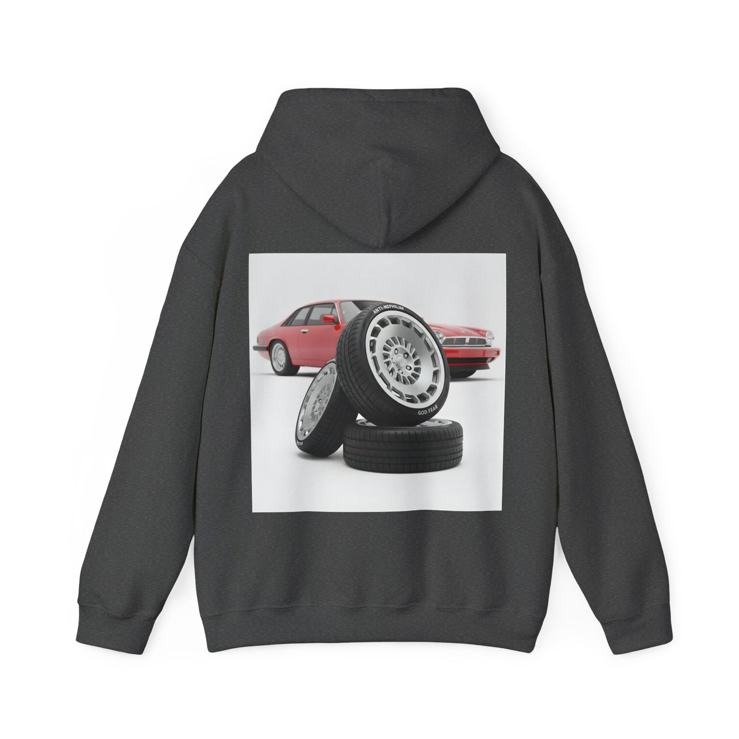 Retro sports car anti nephilim hoodie (unisex), Kirk Ave. Apparel