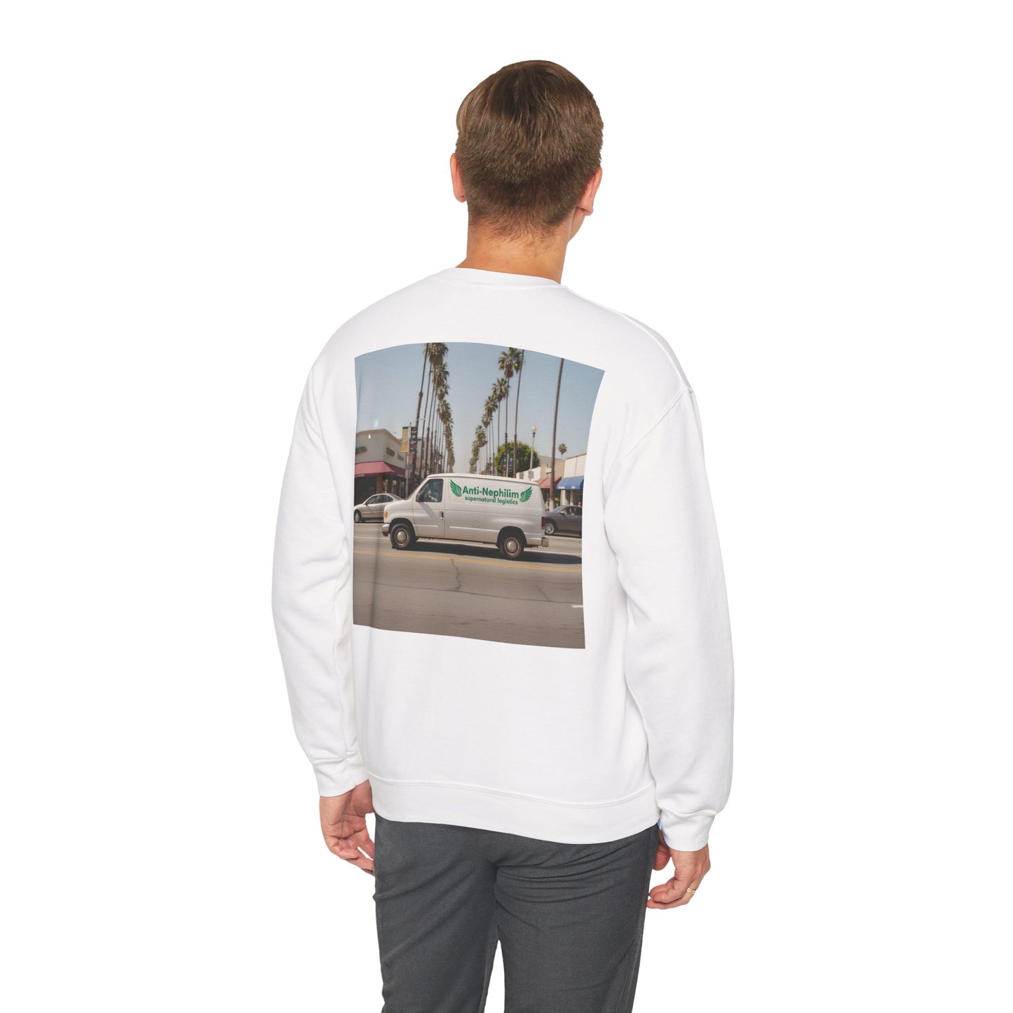 90s California Van anti-nephilim sweatshirt (unisex), Kirk Ave. Apparel