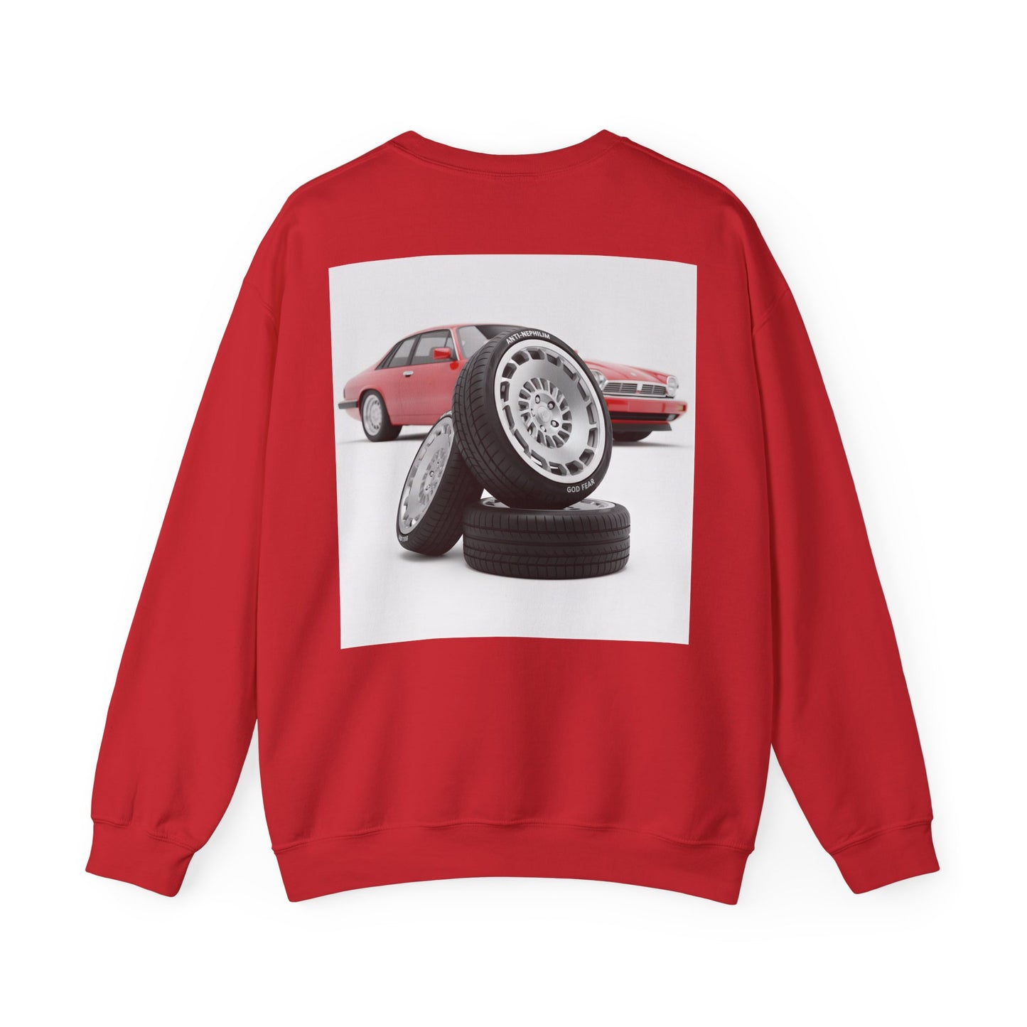 Retro sports car anti nephilim sweatshirt (unisex), Kirk Ave. Apparel
