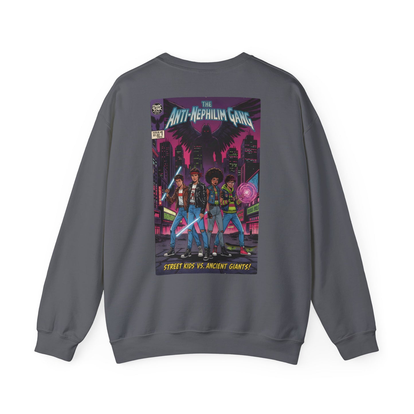 Retro comic anti nephilim sweatshirt (unisex), Kirk Ave. Apparel