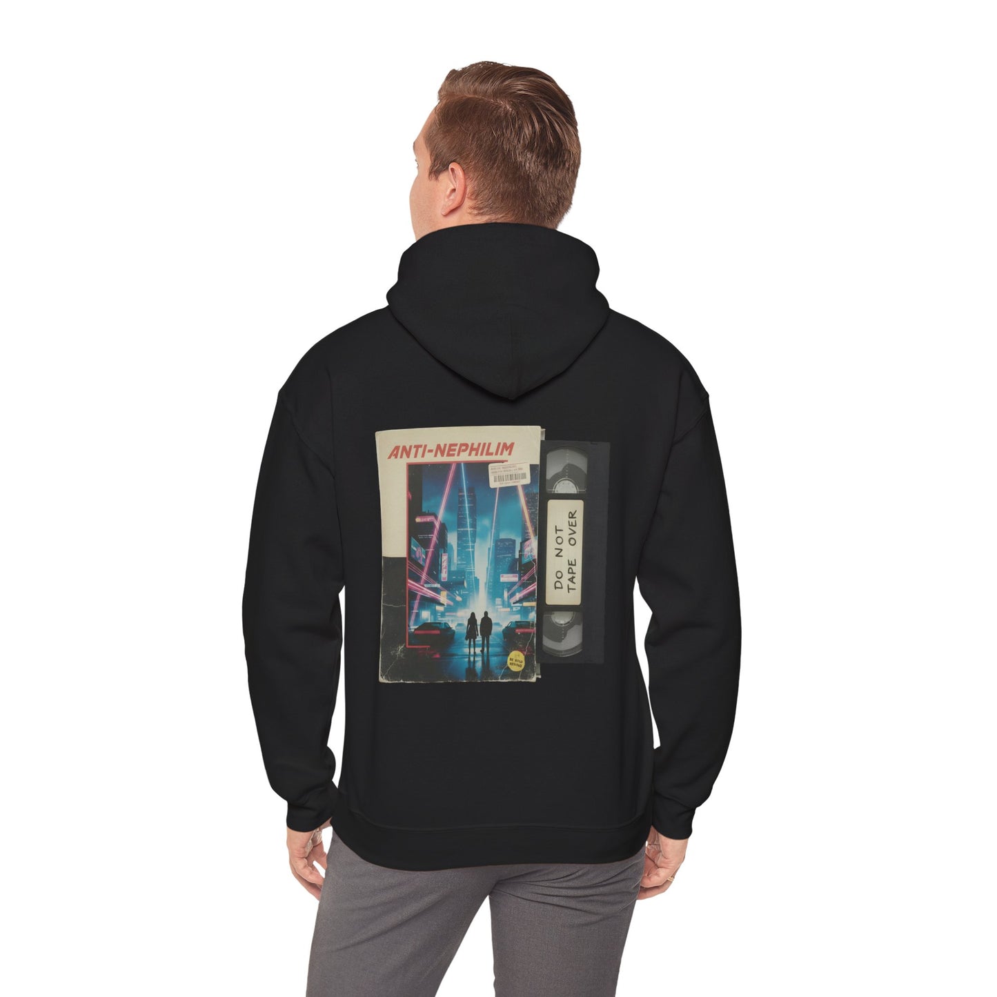 Retro vhs sci-fi anti nephilim hoodie (unisex), Kirk Ave. Apparel