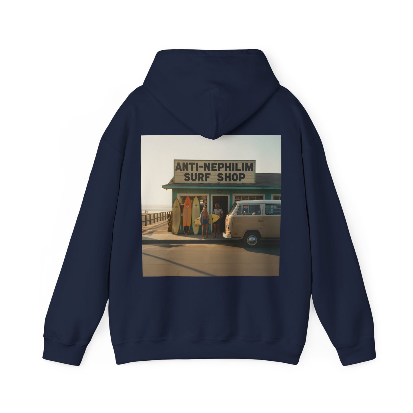 Retro surf anti nephilim hoodie (unisex), Kirk Ave. Apparel