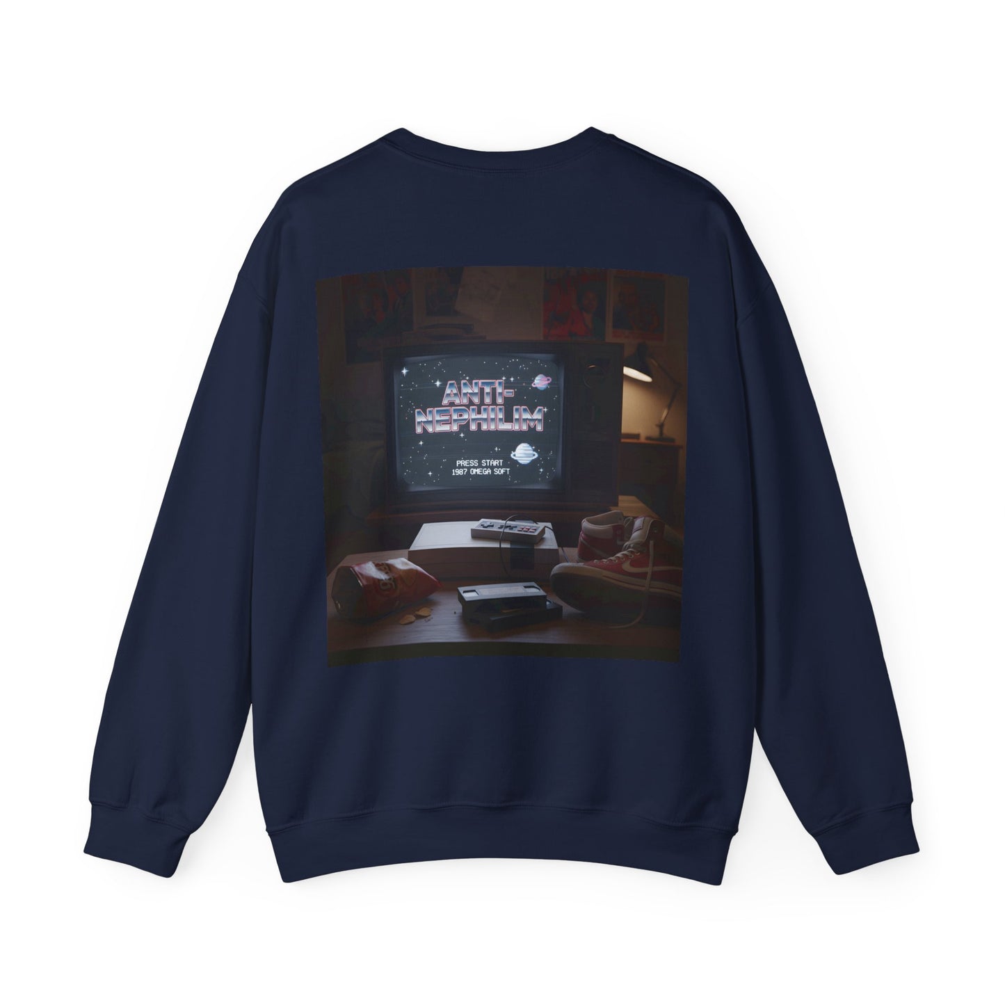 Retro gamer anti-nephilim sweatshirt (unisex), Kirk Ave. Apparel