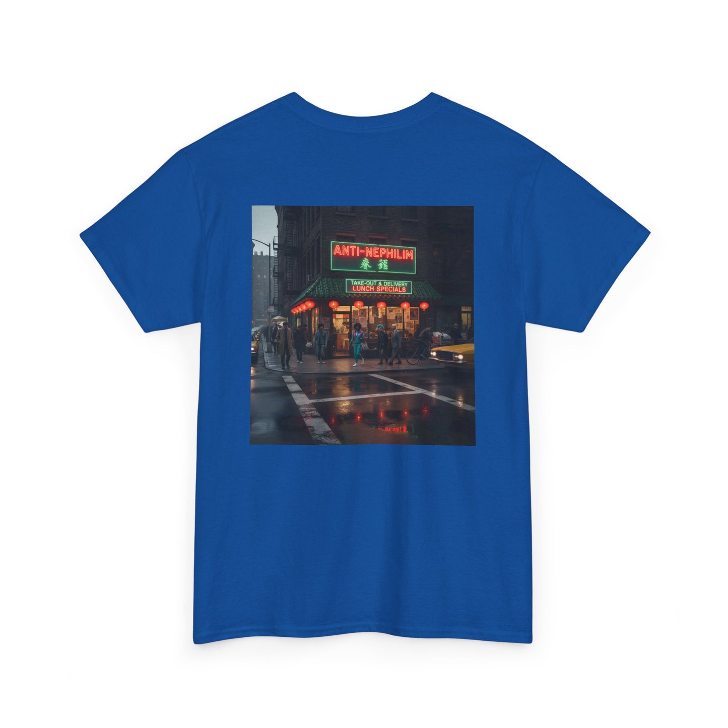 Retro neon NYC Chinese t shirt (unisex), Kirk Ave. Apparel