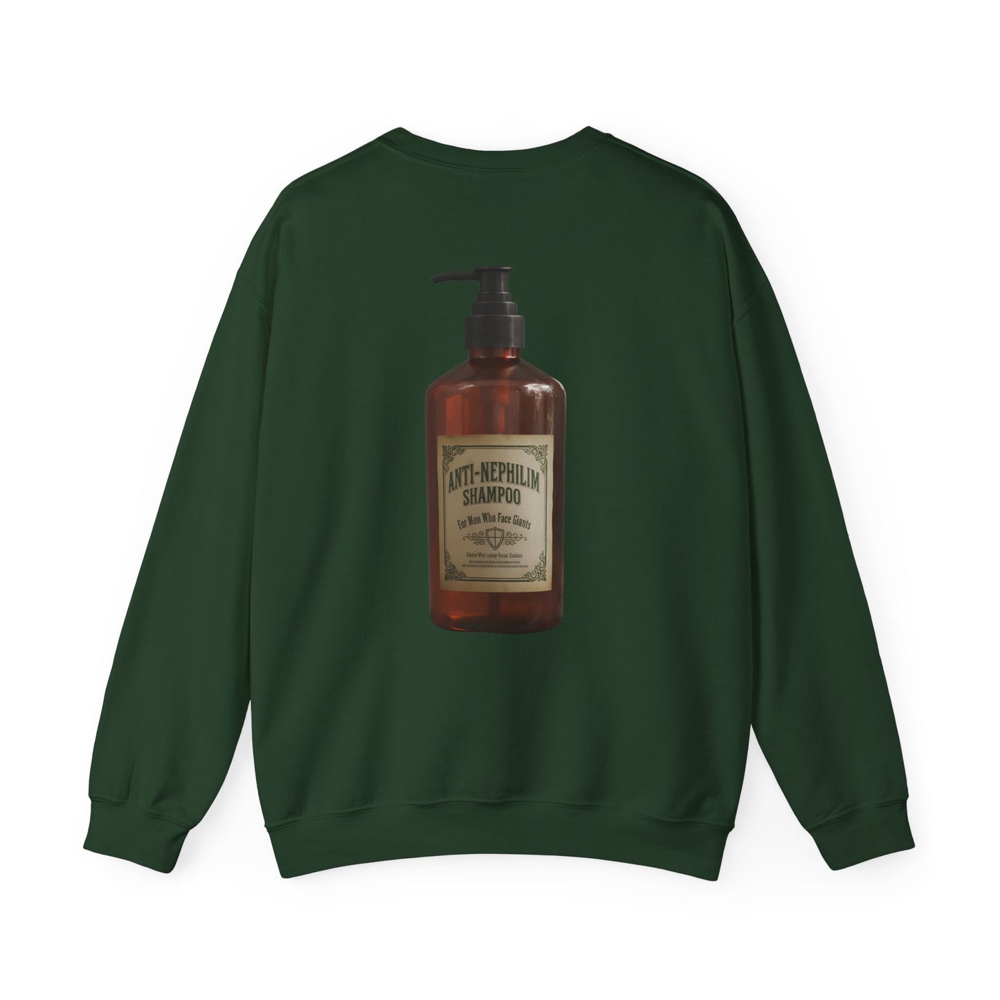 Anti nephilim shampoo sweatshirt (unisex), Kirk Ave. Apparel