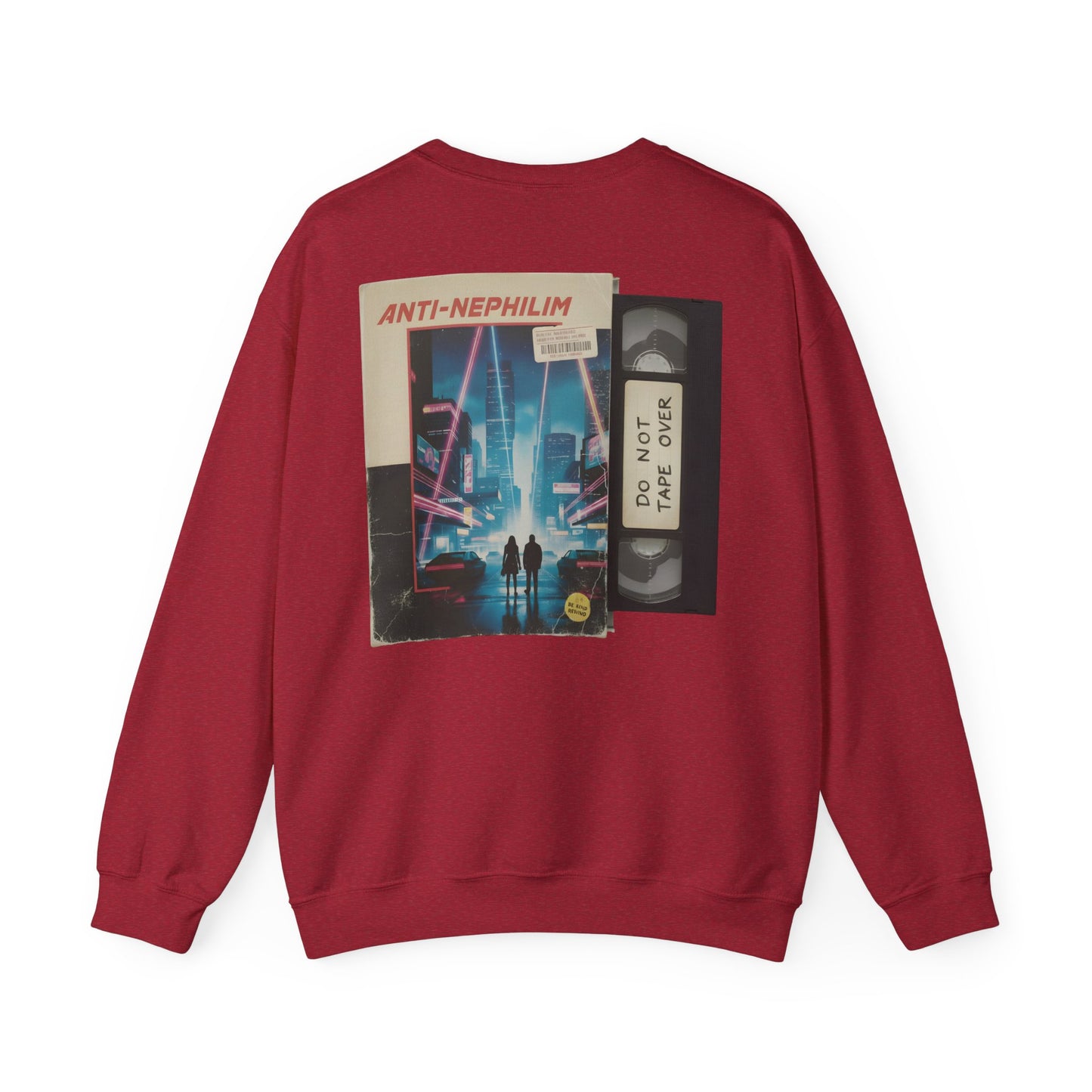 Retro vhs sci-fi anti nephilim sweatshirt (unisex), Kirk Ave. Apparel
