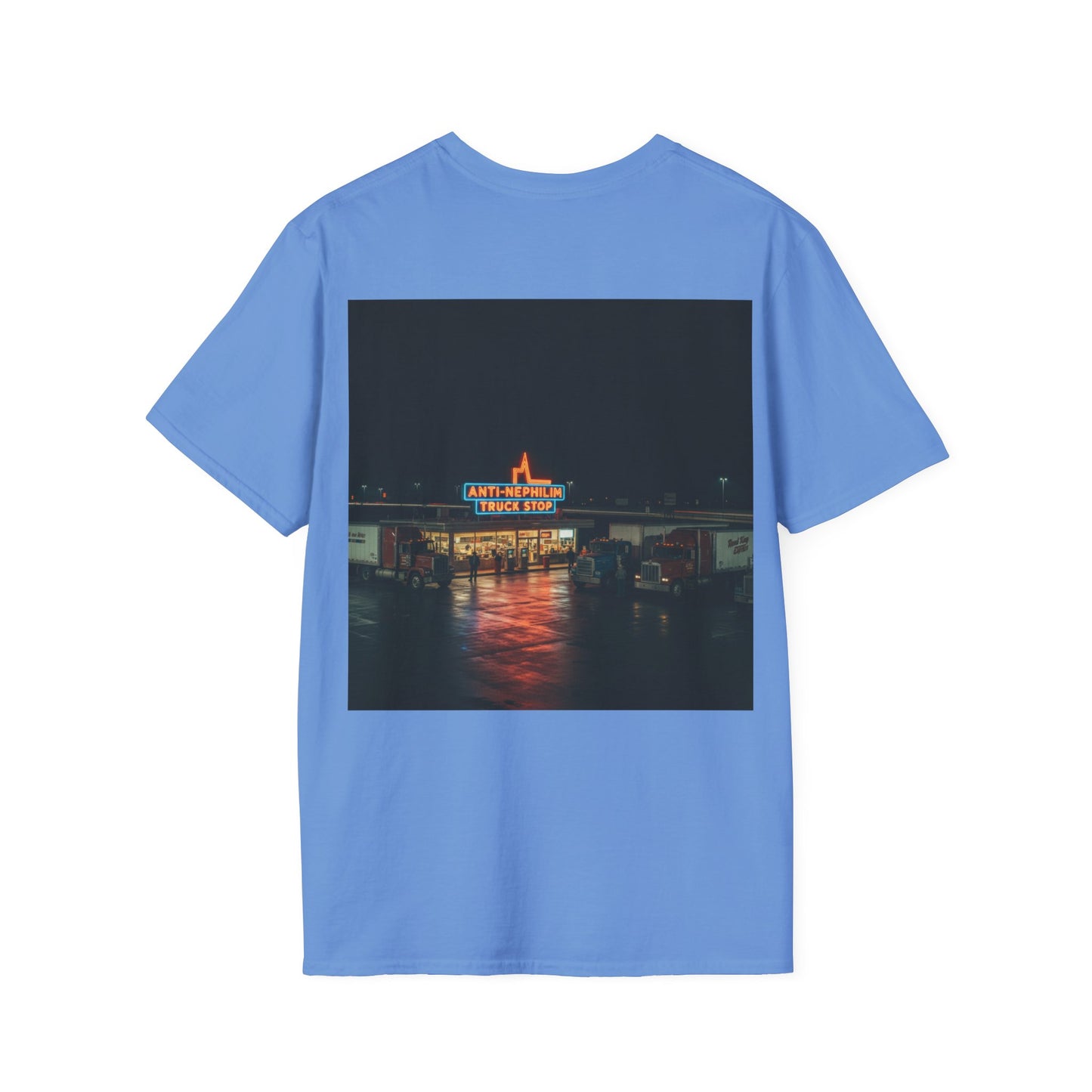 Retro truck stop anti nephilim t shirt (unisex), Kirk Ave. Apparel