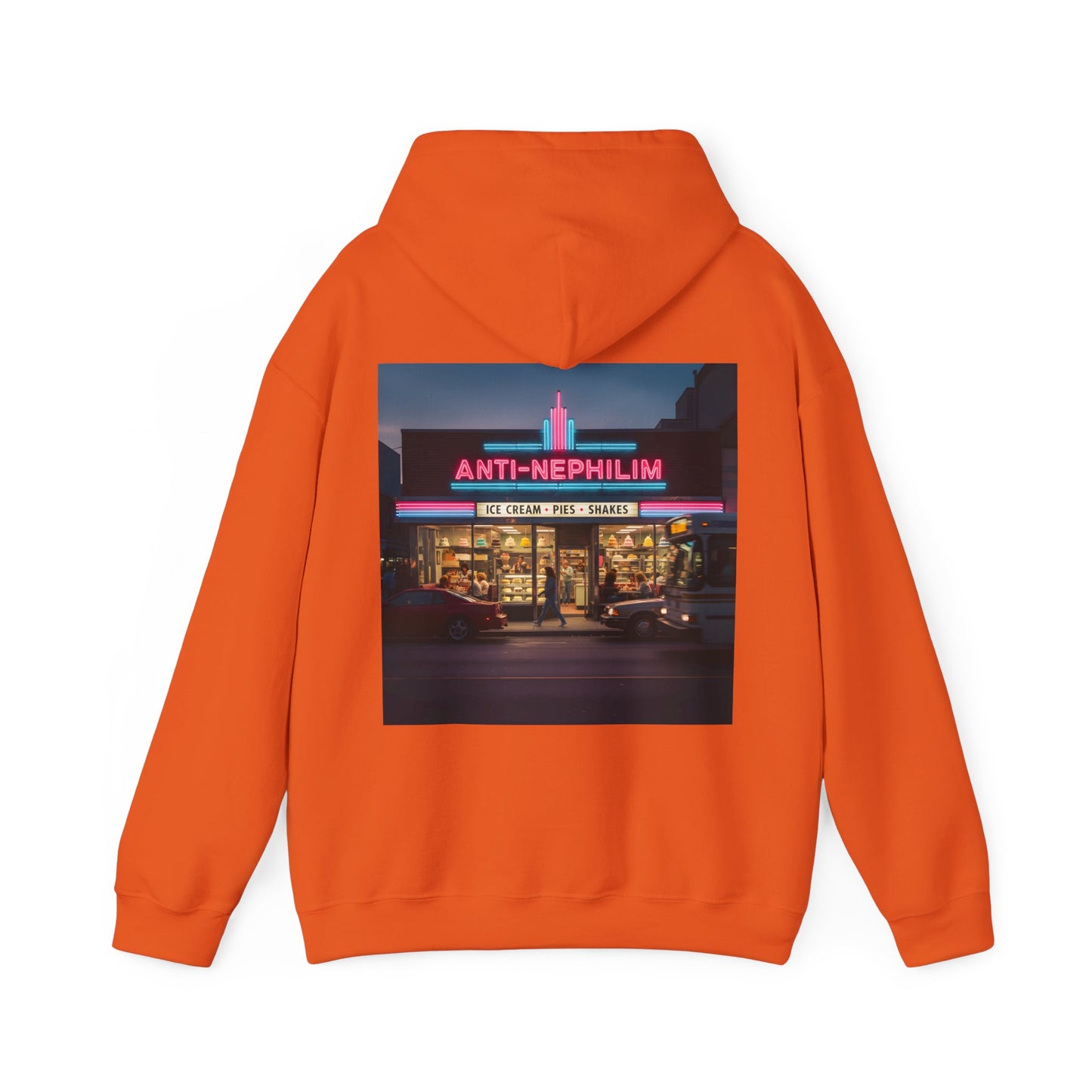 Retro dessert diner anti nephilim hoodie (unisex), Kirk Ave. Apparel