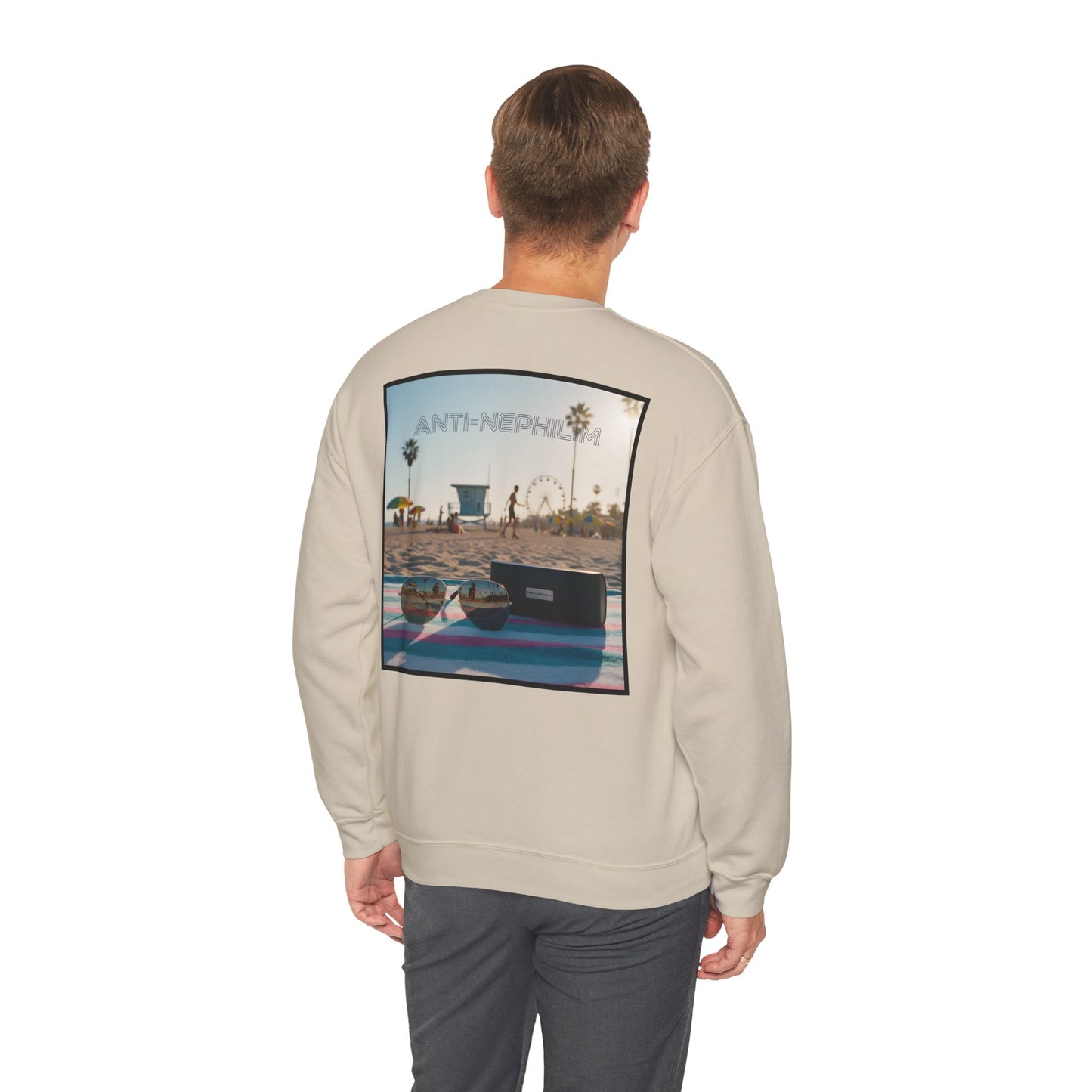 Beach shades anti nephilim sweatshirt, Kirk Ave. Apparel