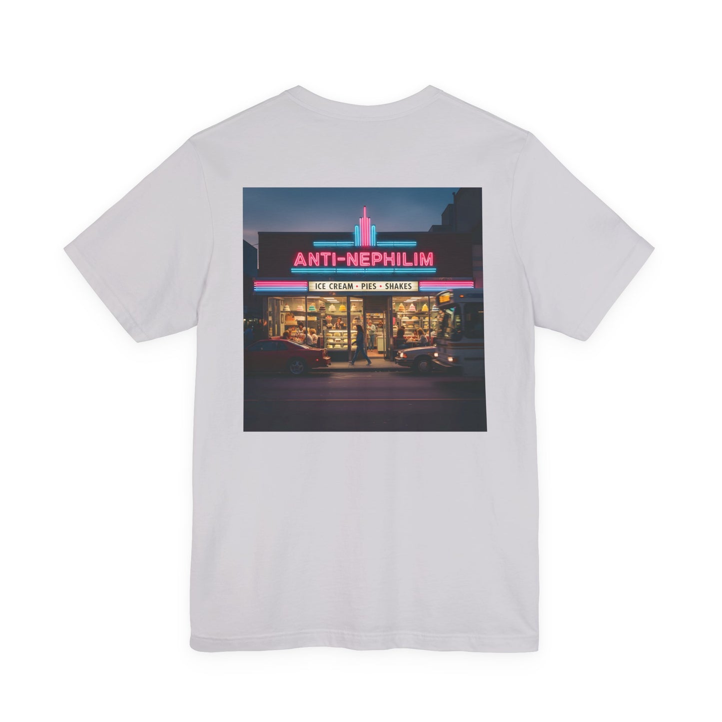 Retro dessert diner anti nephilim t-shirt (unisex), Kirk Ave. Apparel