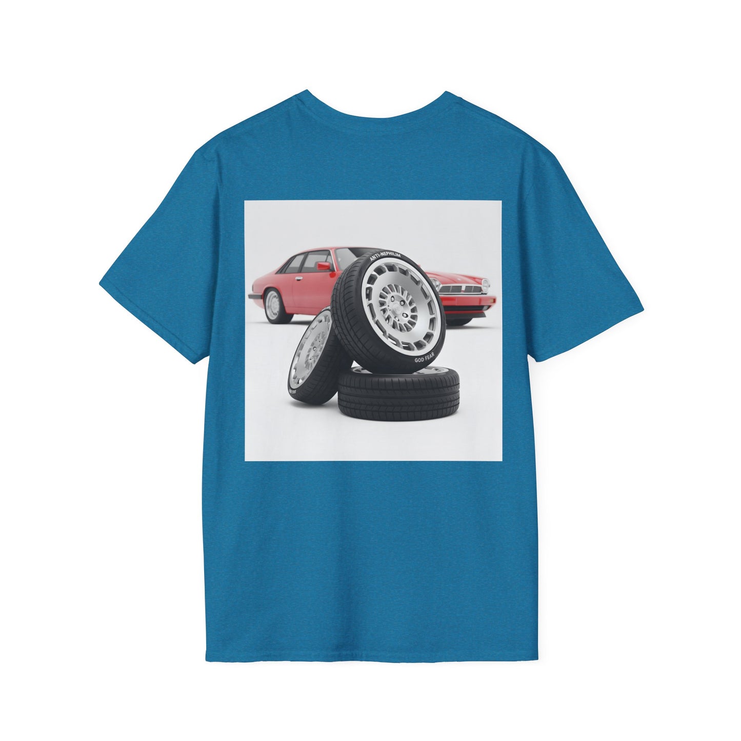 Retro sports car anti nephilim t shirt (unisex), Kirk Ave. Apparel
