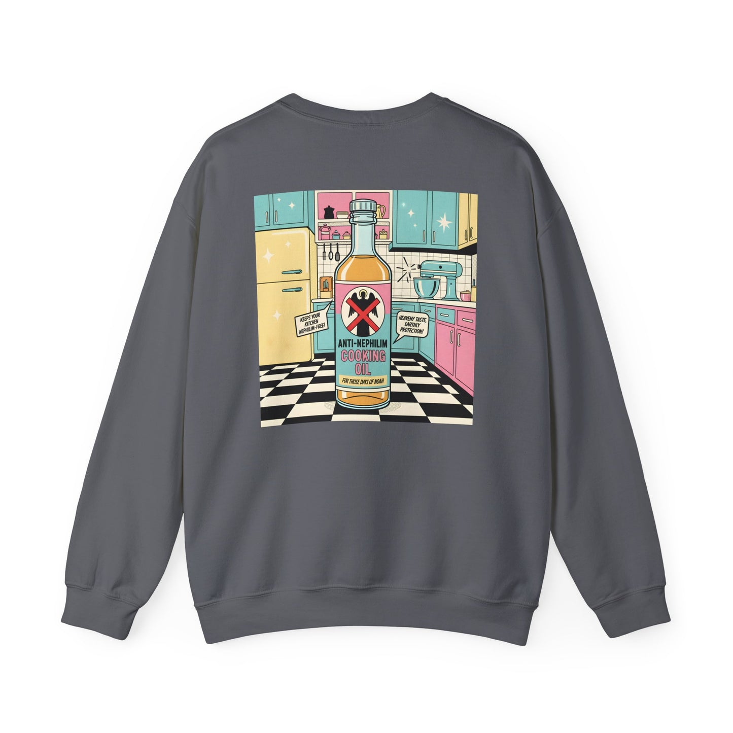 Retro kitchen anti nephilim sweatshirt (unisex), Kirk Ave. Apparel