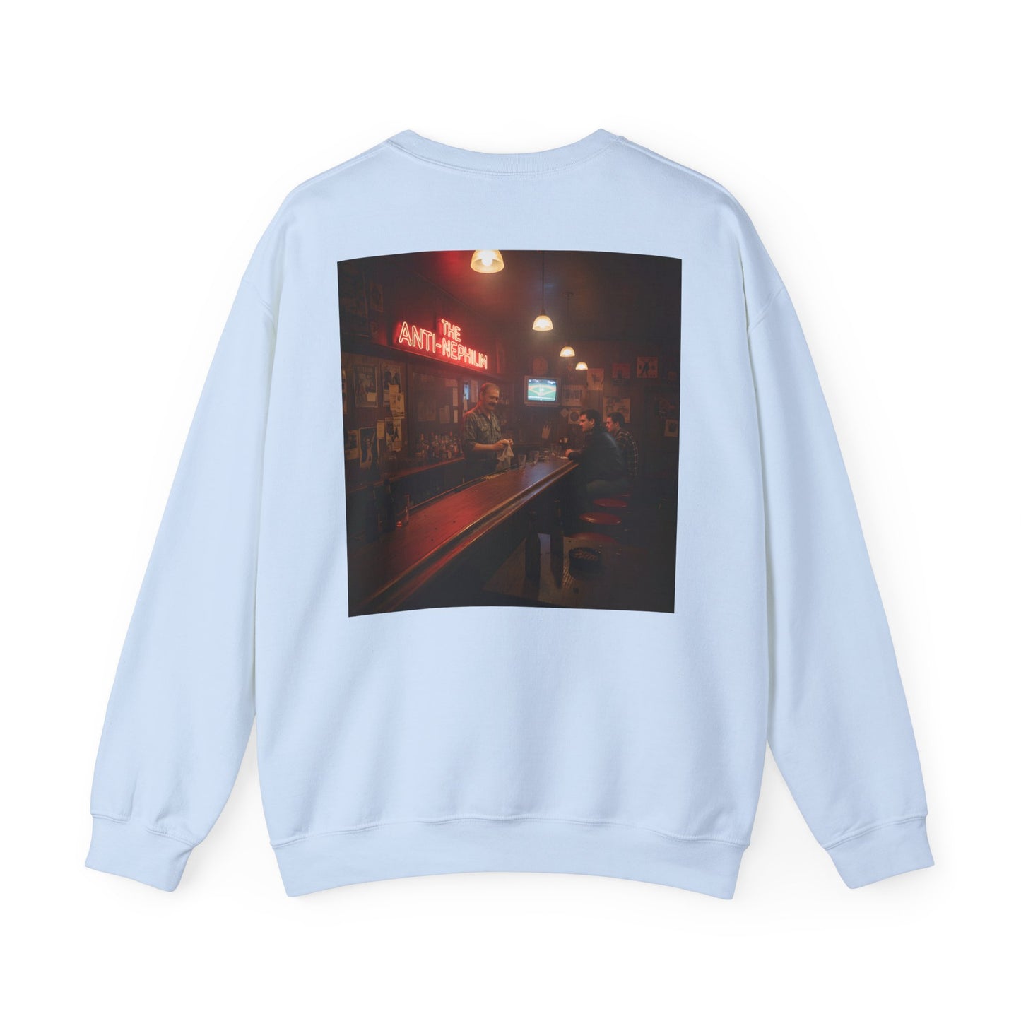 Retro neon dive bar anti nephilim sweatshirt (unisex), Kirk Ave. Apparel