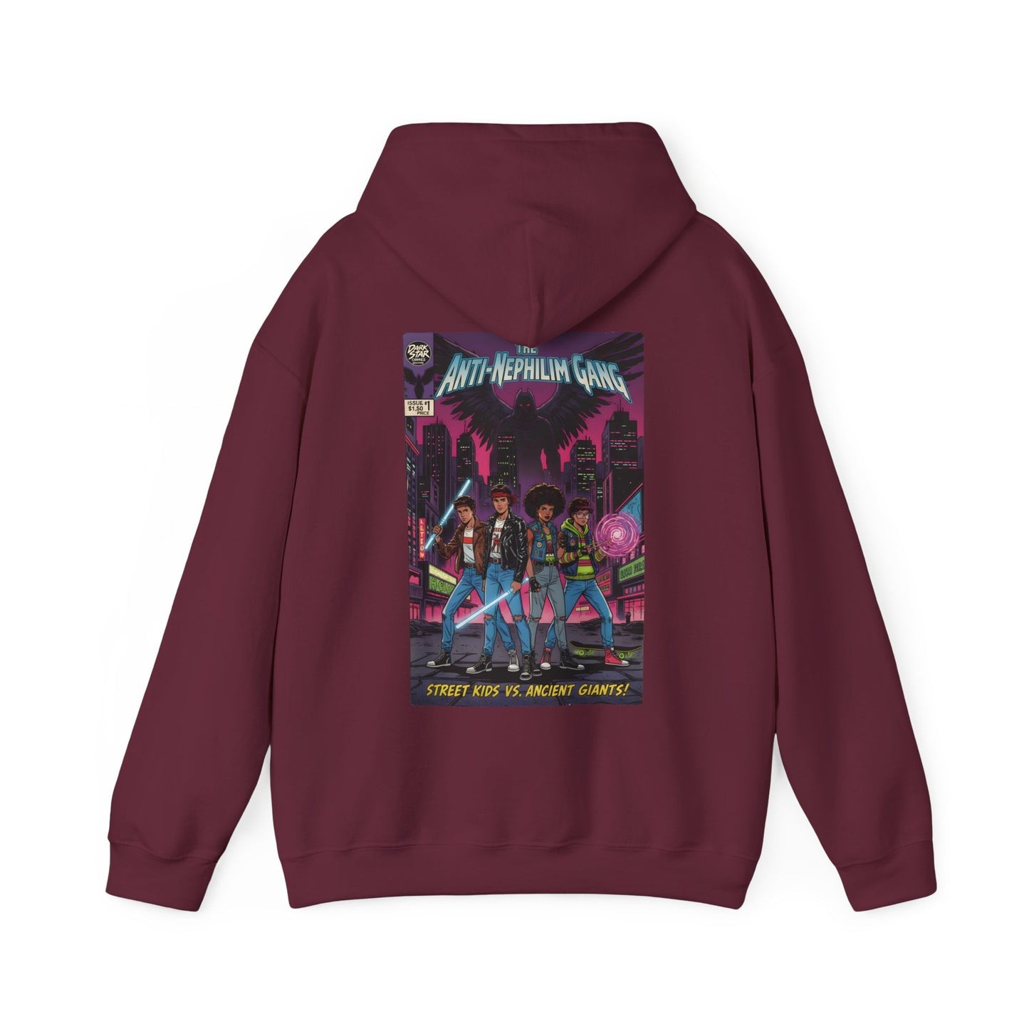 Retro comic anti nephilim hoodie (unisex), Kirk Ave. Apparel