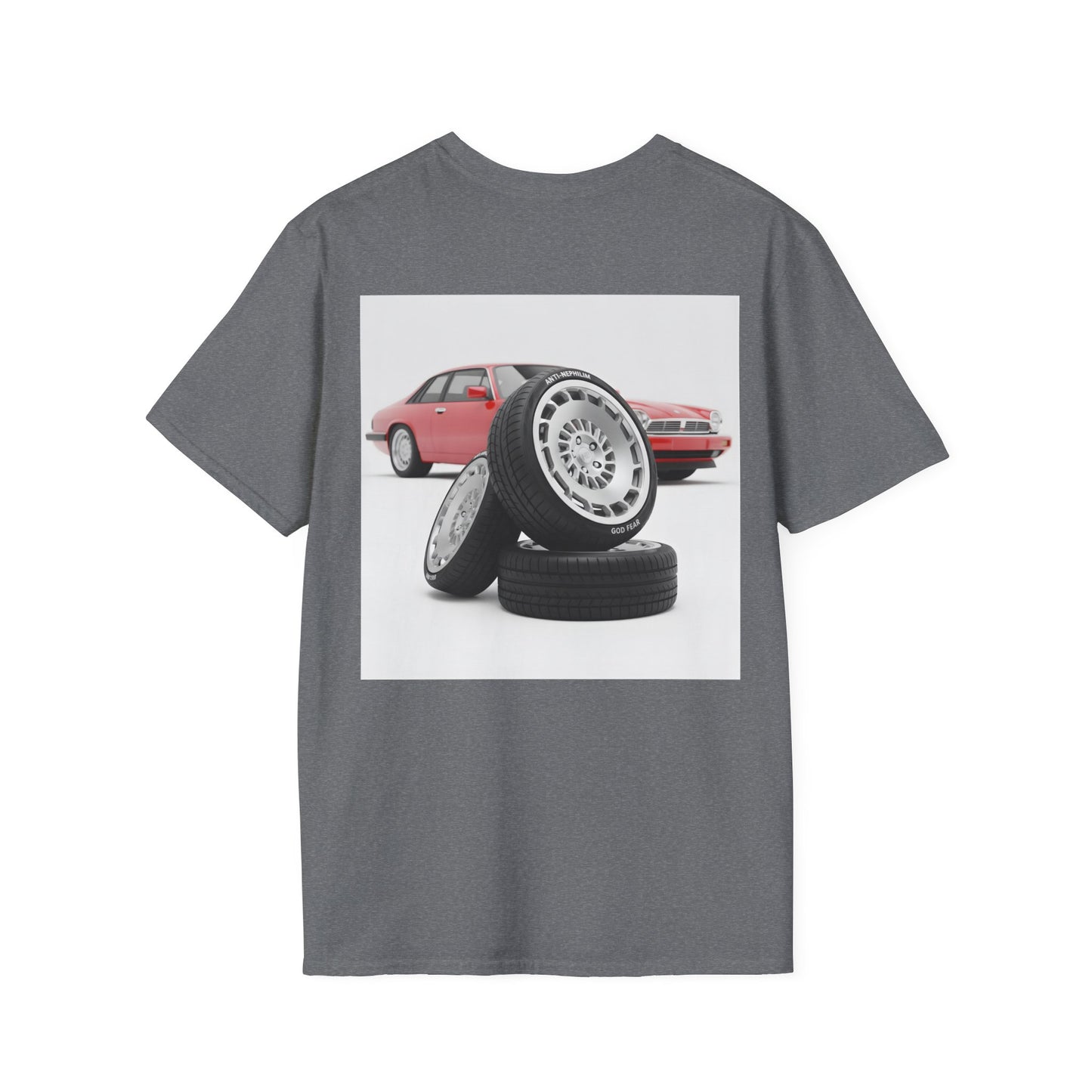 Retro sports car anti nephilim t shirt (unisex), Kirk Ave. Apparel