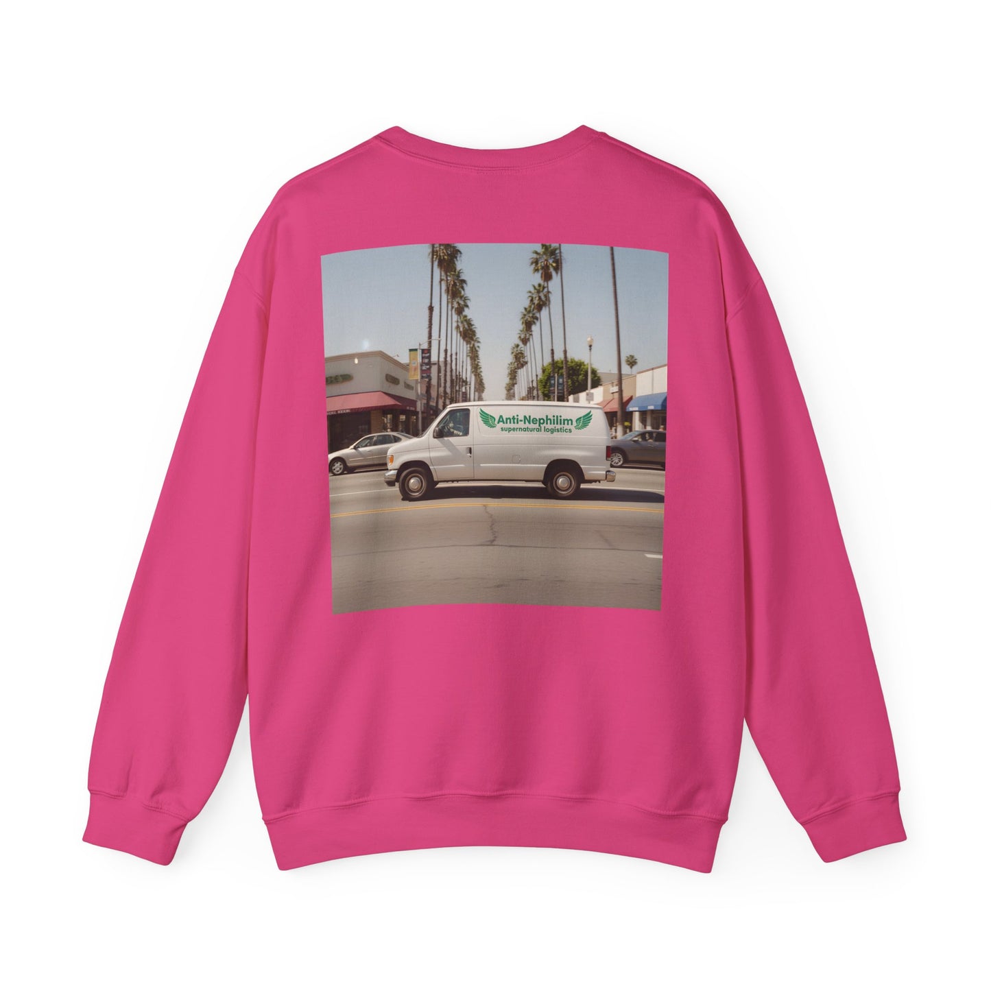 90s California Van anti-nephilim sweatshirt (unisex), Kirk Ave. Apparel
