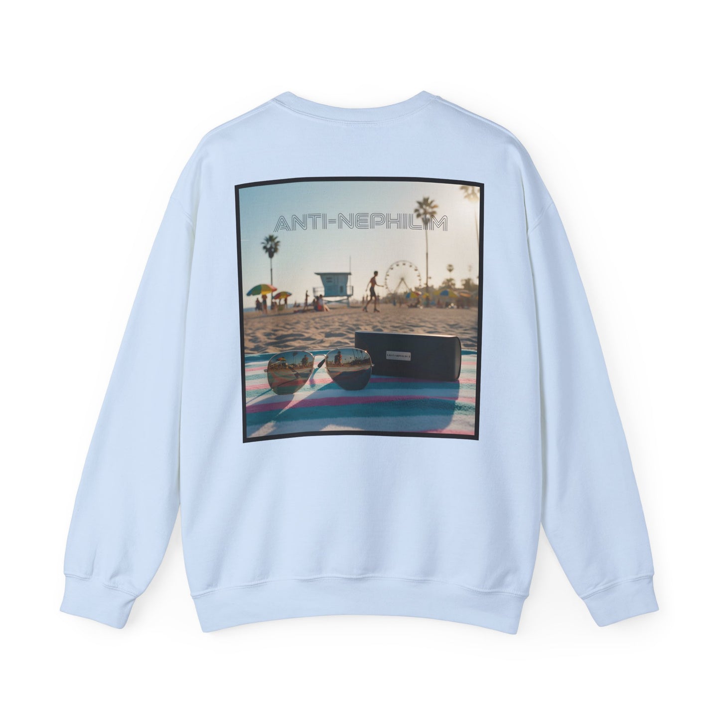 Beach shades anti nephilim sweatshirt, Kirk Ave. Apparel