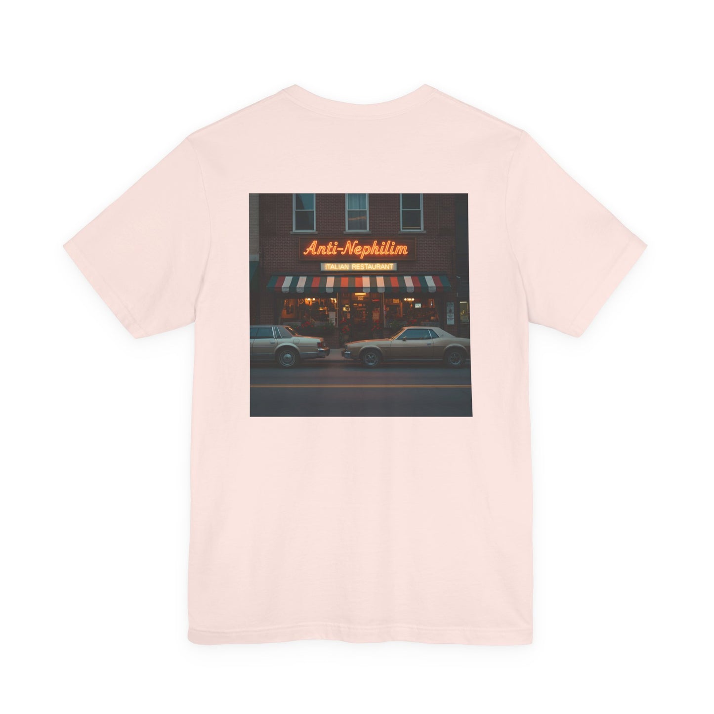 Retro neon NYC Italian anti nephilim t shirt (unisex), Kirk Ave. Apparel