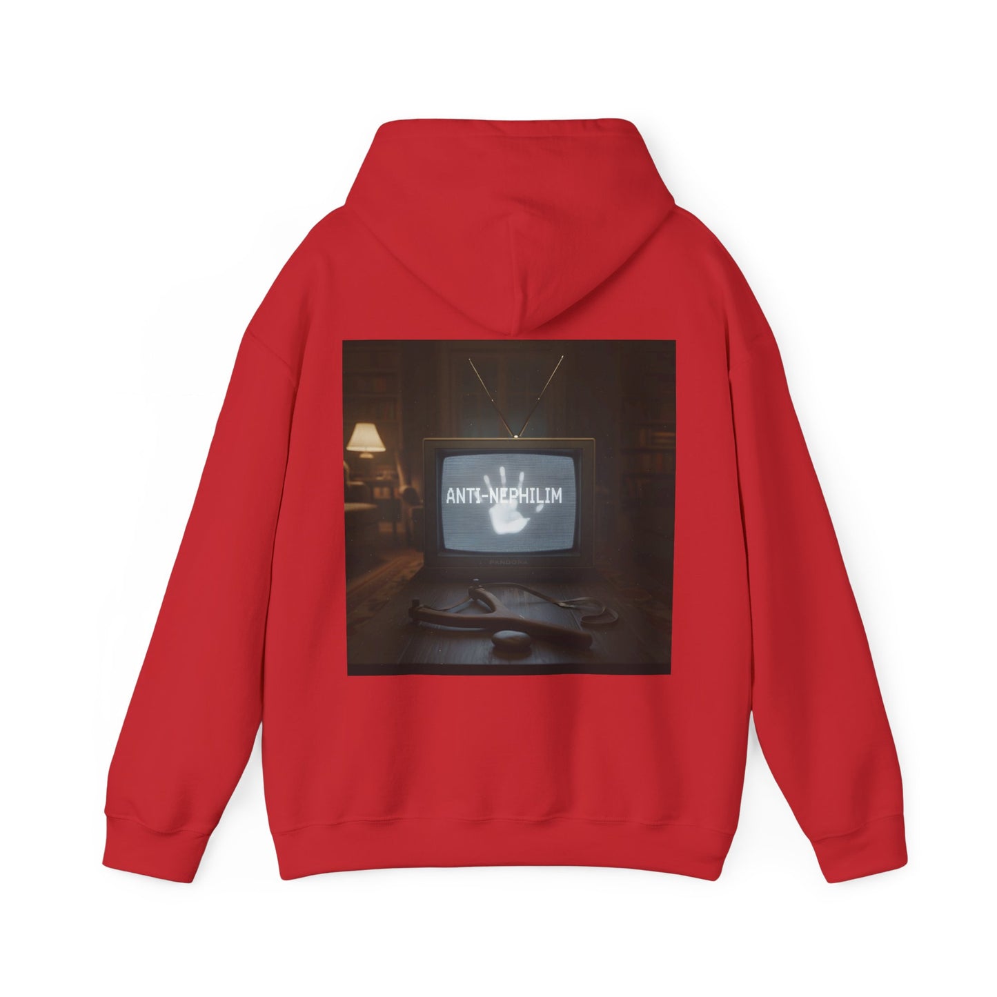 Retro TV anti nephilim hoodie (unisex), Kirk Ave. Apparel