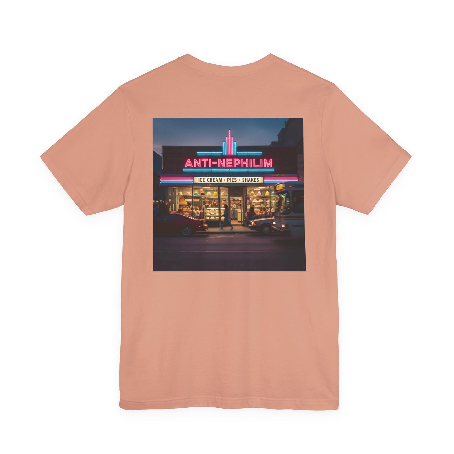 Retro dessert diner anti nephilim t-shirt (unisex), Kirk Ave. Apparel