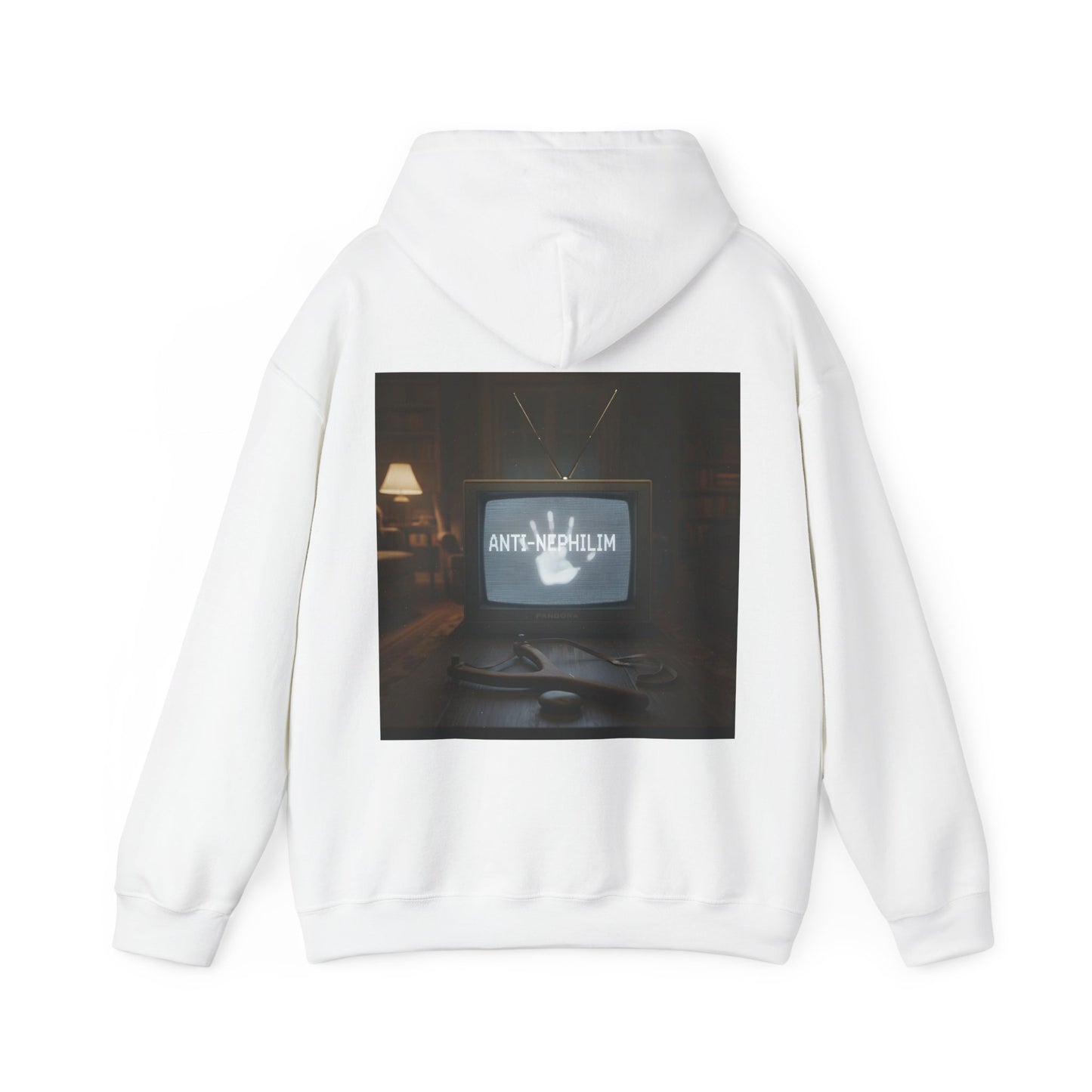 Retro TV anti nephilim hoodie (unisex), Kirk Ave. Apparel