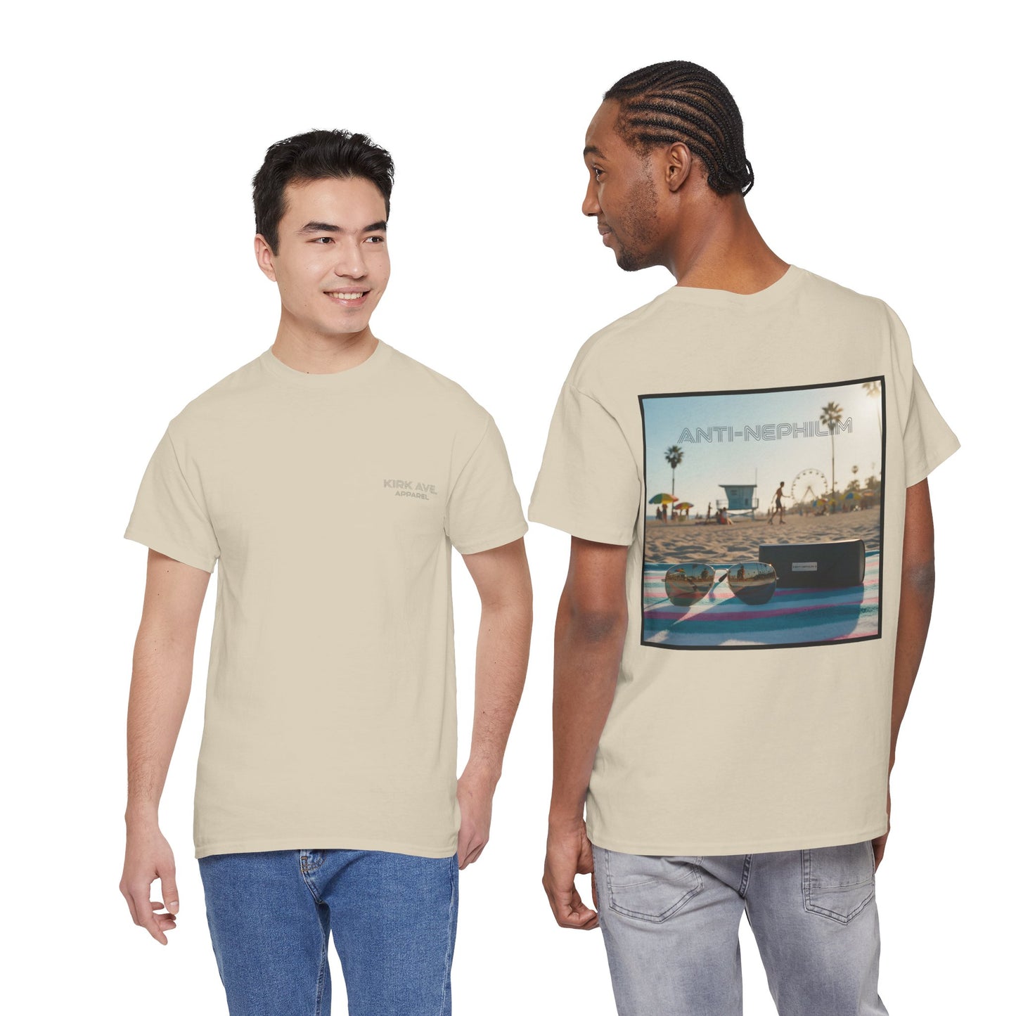 Beach shades anti nephilim t shirt, Kirk Ave. Apparel