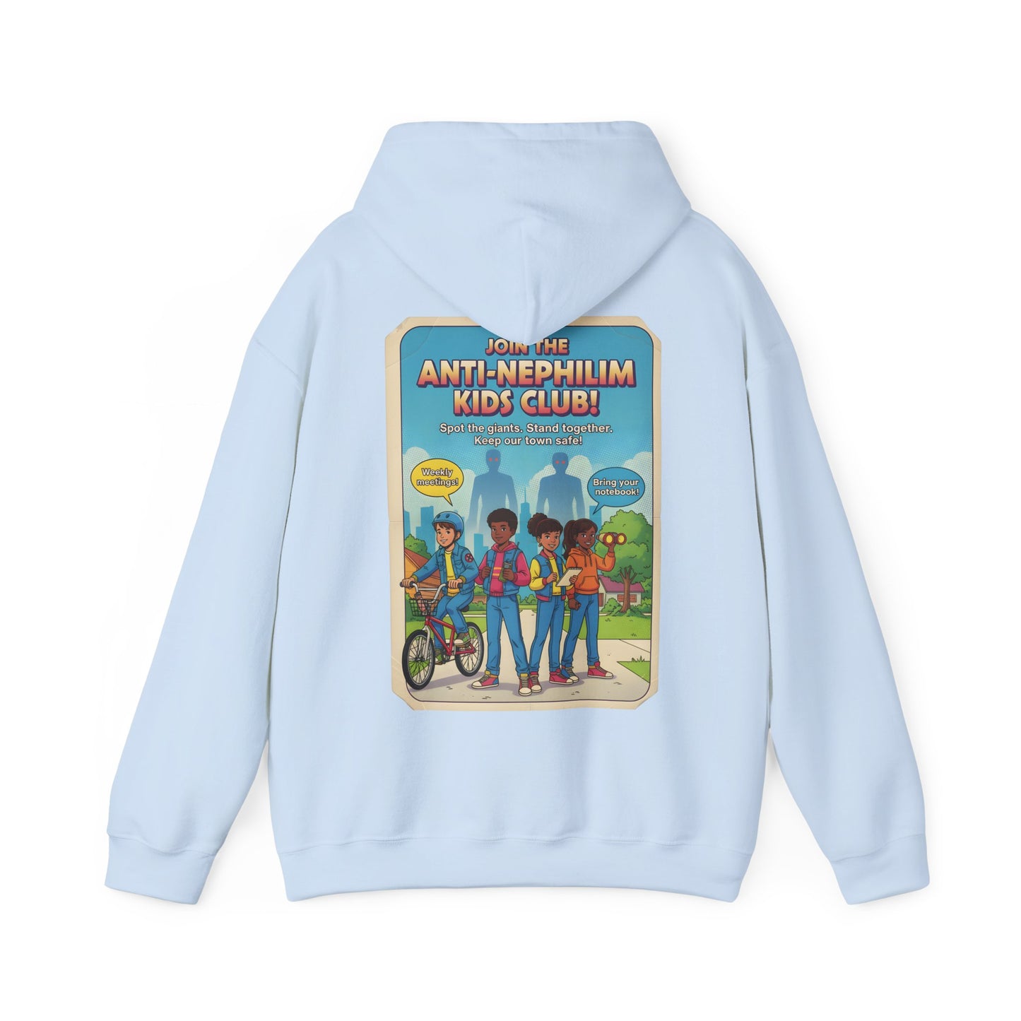 Retro anti nephilim kids club hoodie (unisex), Kirk Ave. Apparel