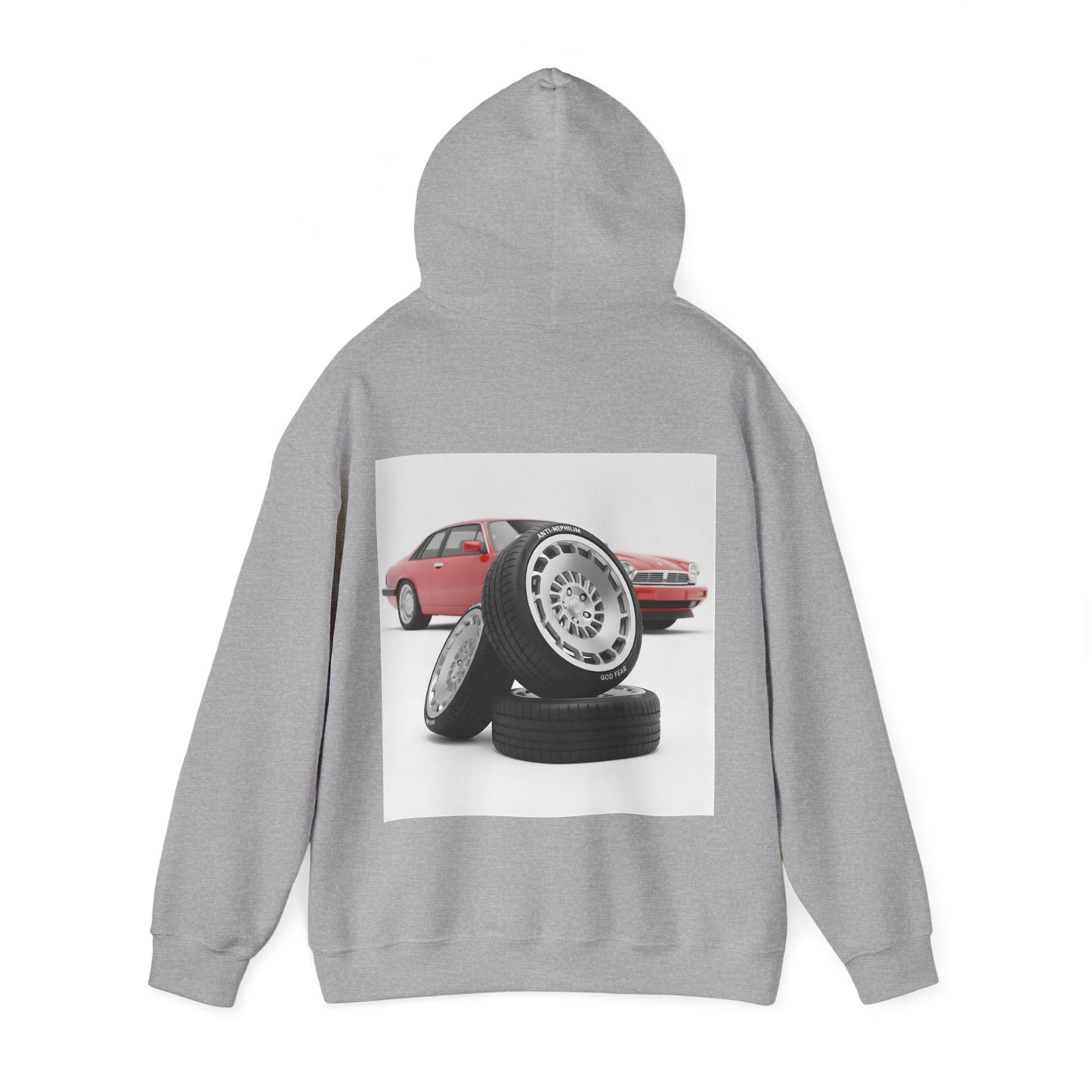 Retro sports car anti nephilim hoodie (unisex), Kirk Ave. Apparel