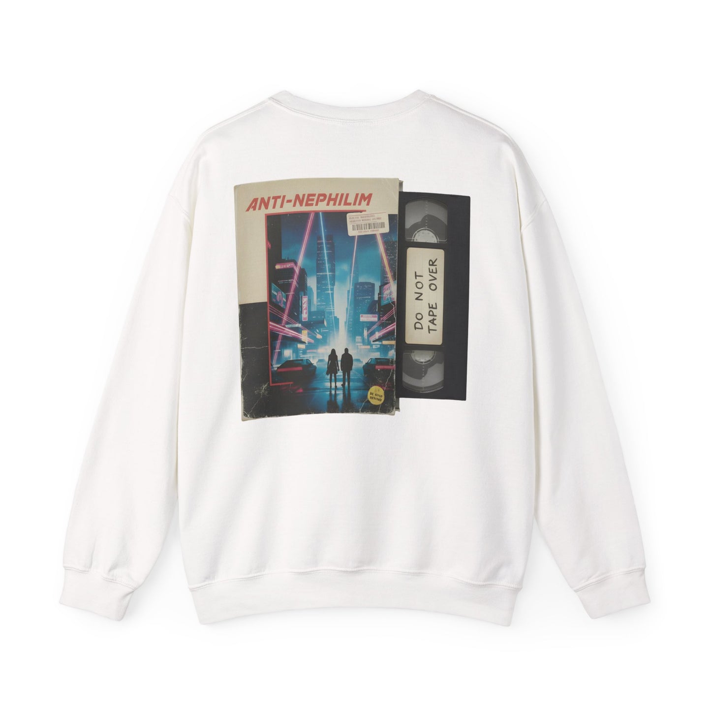 Retro vhs sci-fi anti nephilim sweatshirt (unisex), Kirk Ave. Apparel