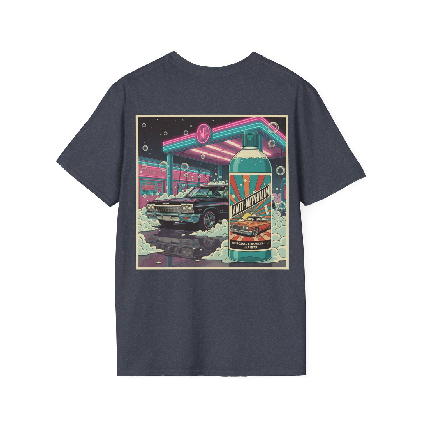 Retro neon car wash t shirt - Kirk Ave. Apparel