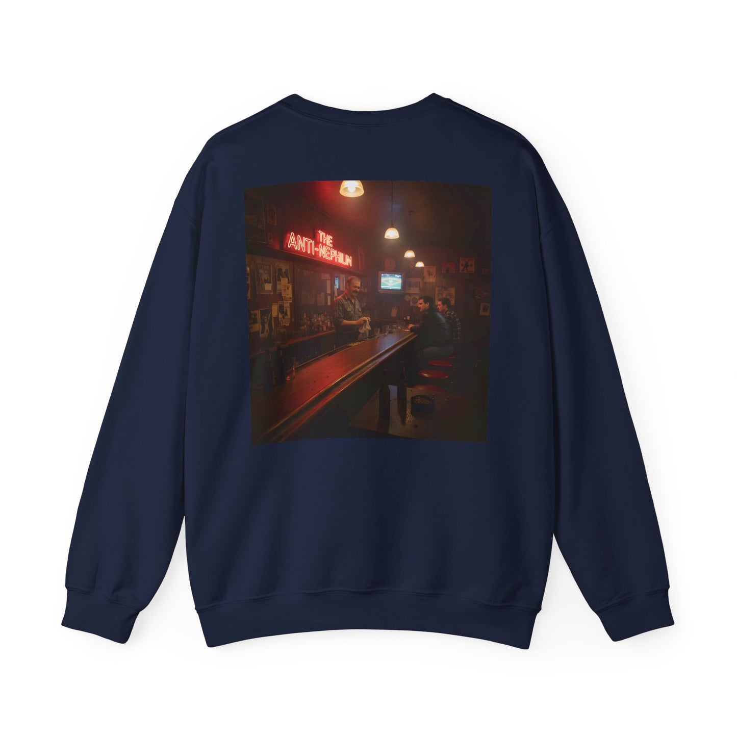 Retro neon dive bar anti nephilim sweatshirt (unisex), Kirk Ave. Apparel