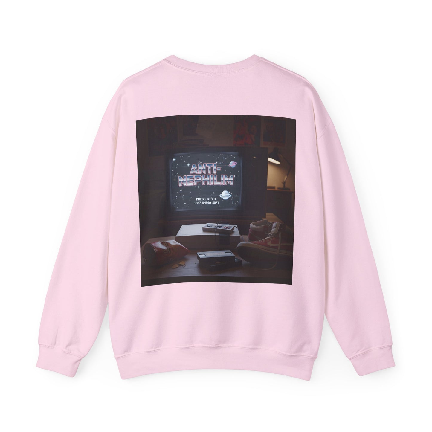 Retro gamer anti-nephilim sweatshirt (unisex), Kirk Ave. Apparel