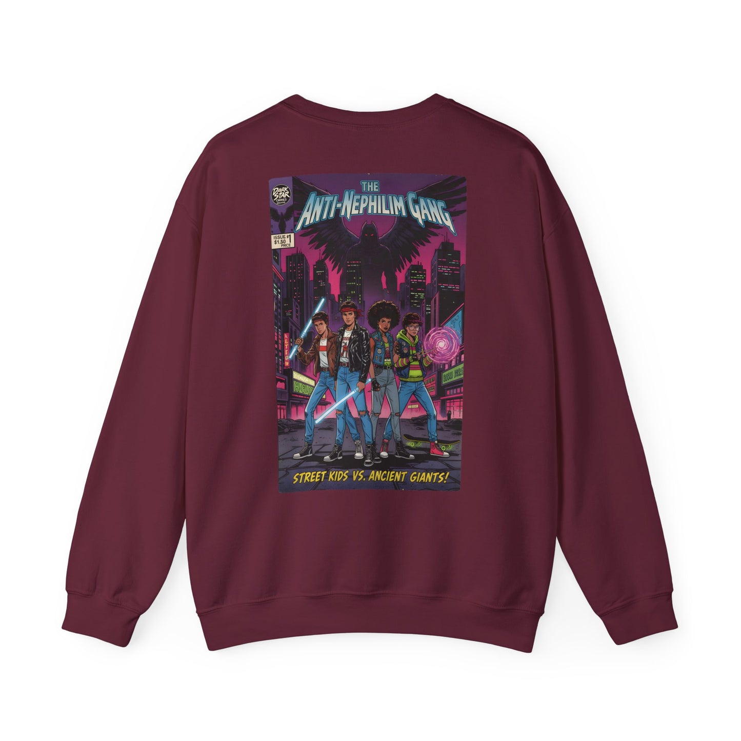 Retro comic anti nephilim sweatshirt (unisex), Kirk Ave. Apparel