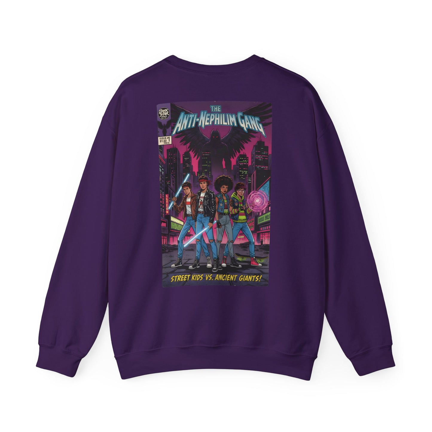 Retro comic anti nephilim sweatshirt (unisex), Kirk Ave. Apparel