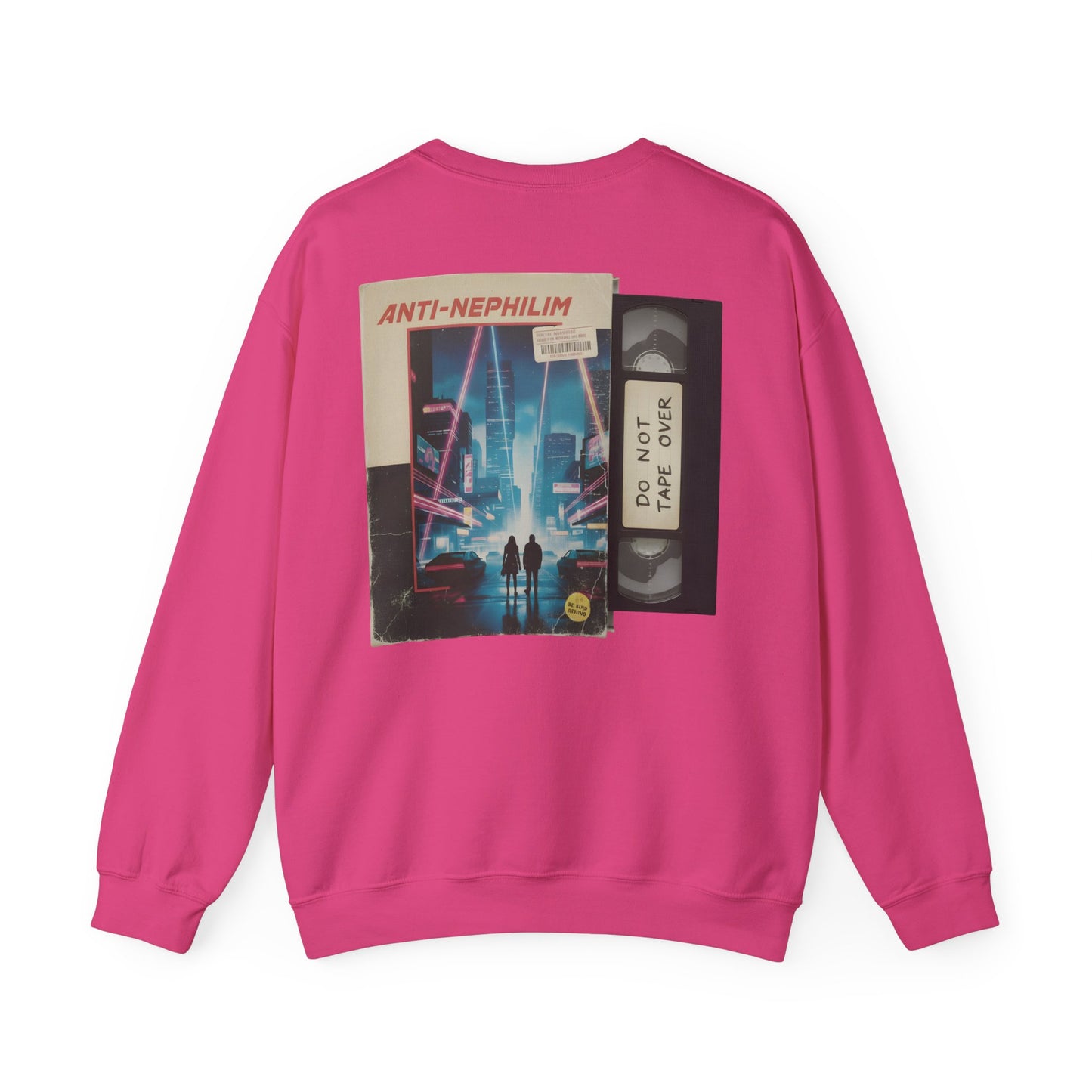 Retro vhs sci-fi anti nephilim sweatshirt (unisex), Kirk Ave. Apparel