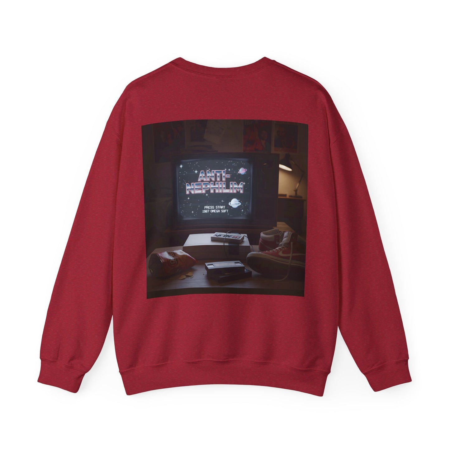 Retro gamer anti-nephilim sweatshirt (unisex), Kirk Ave. Apparel