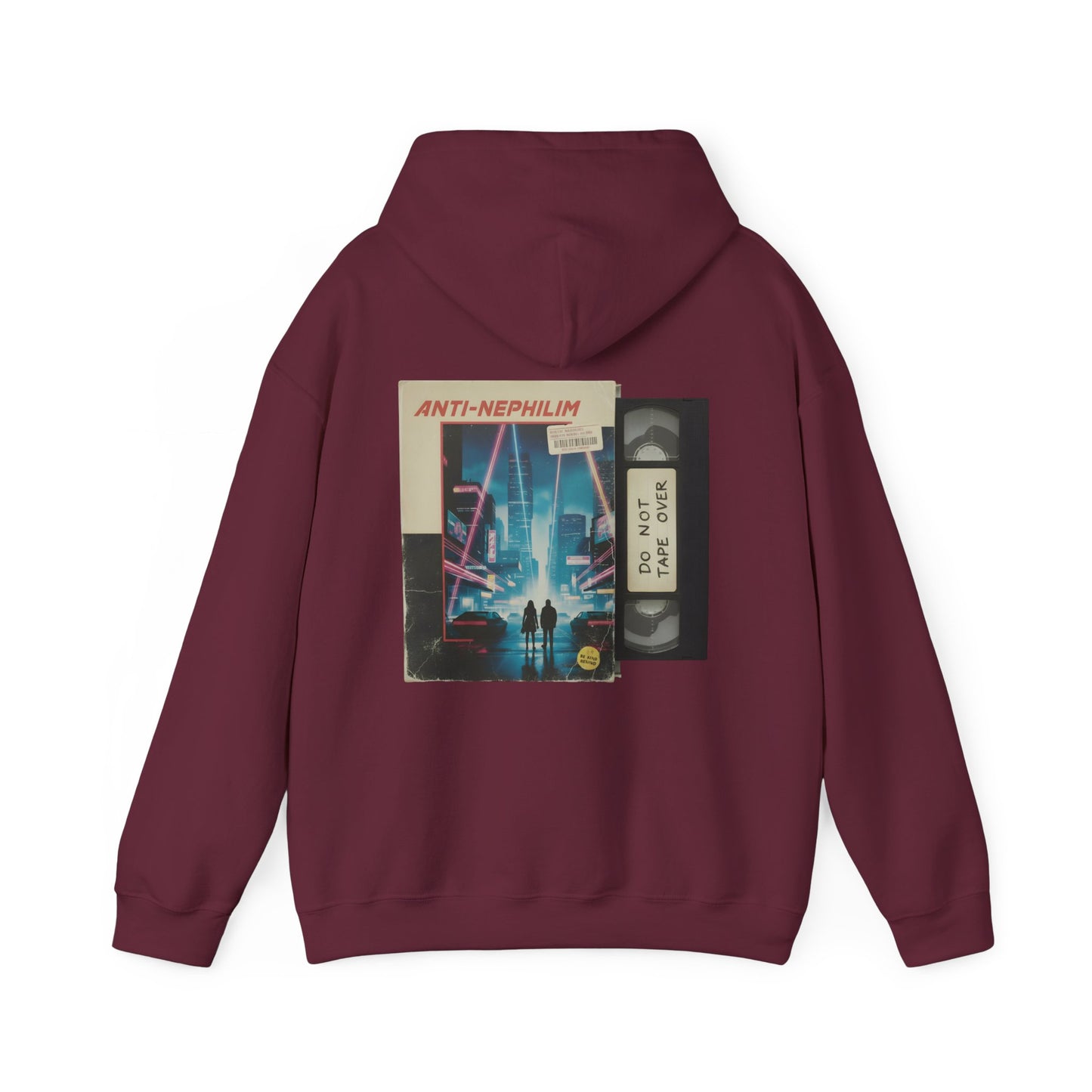 Retro vhs sci-fi anti nephilim hoodie (unisex), Kirk Ave. Apparel