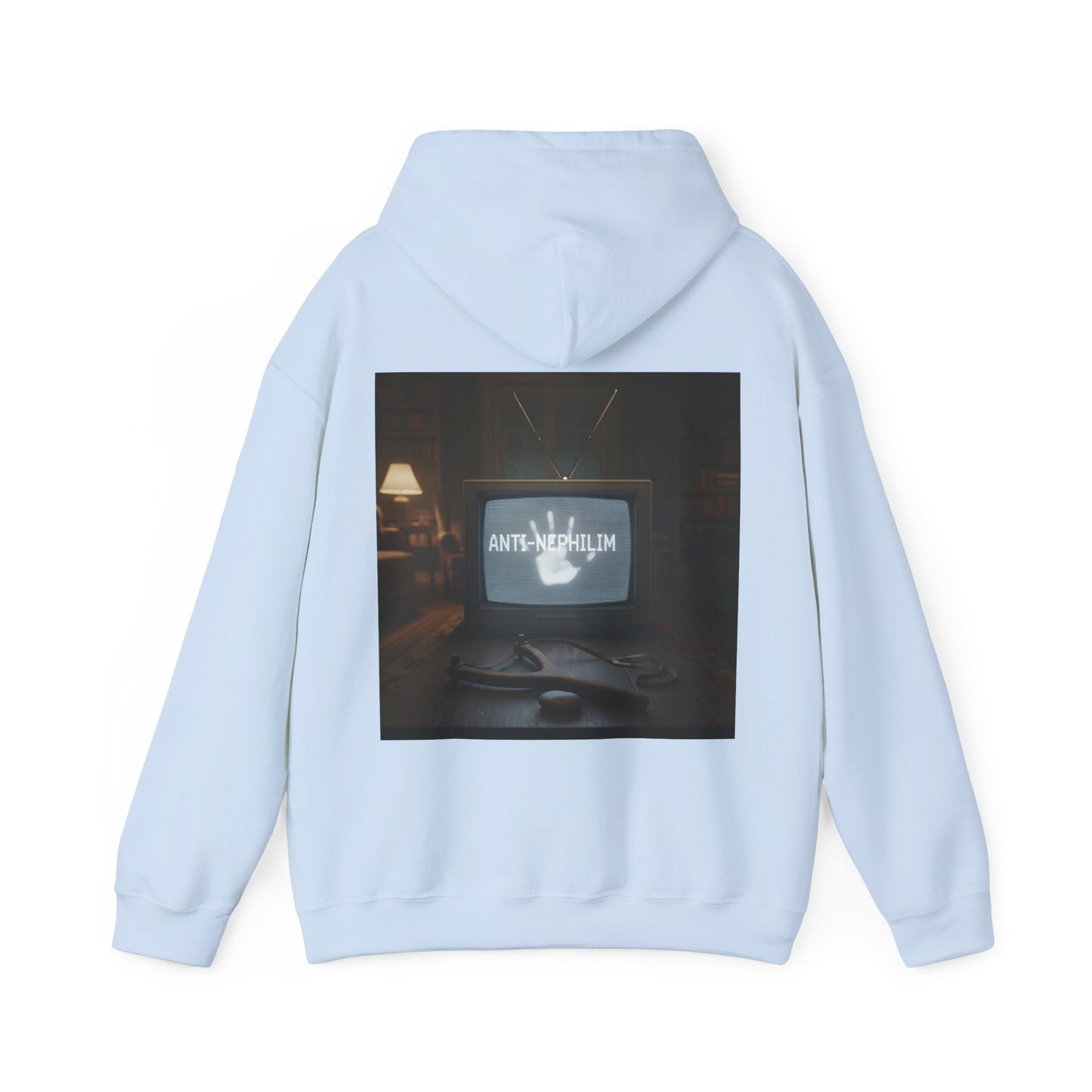 Retro TV anti nephilim hoodie (unisex), Kirk Ave. Apparel