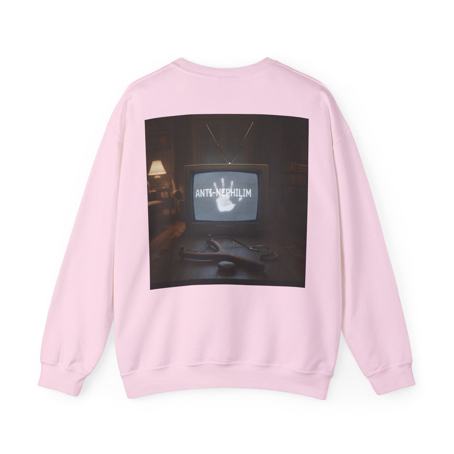 Retro TV anti nephilim sweatshirt (unisex), Kirk Ave. Apparel