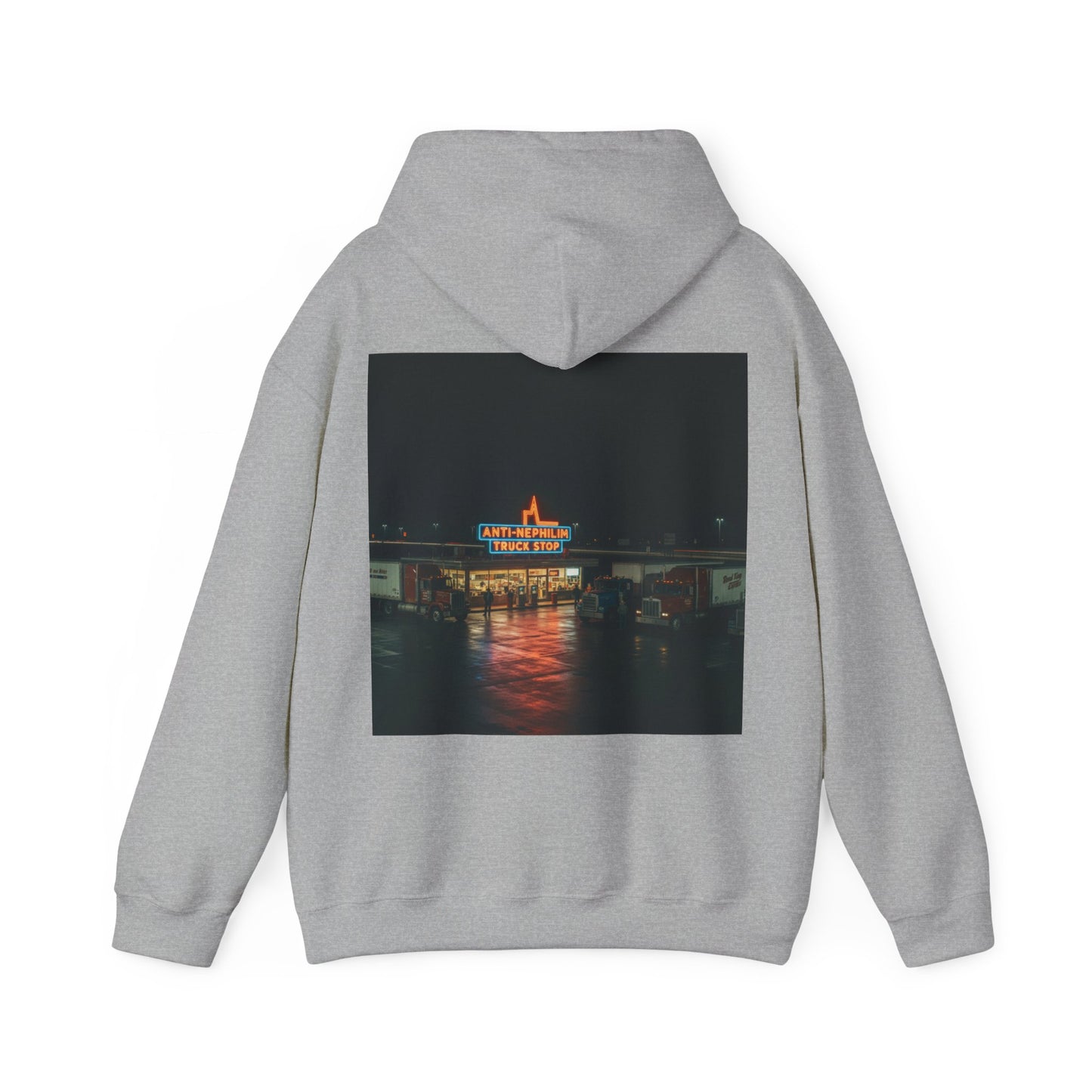 Retro truck stop anti nephilim hoodie (unisex), Kirk Ave. Apparel