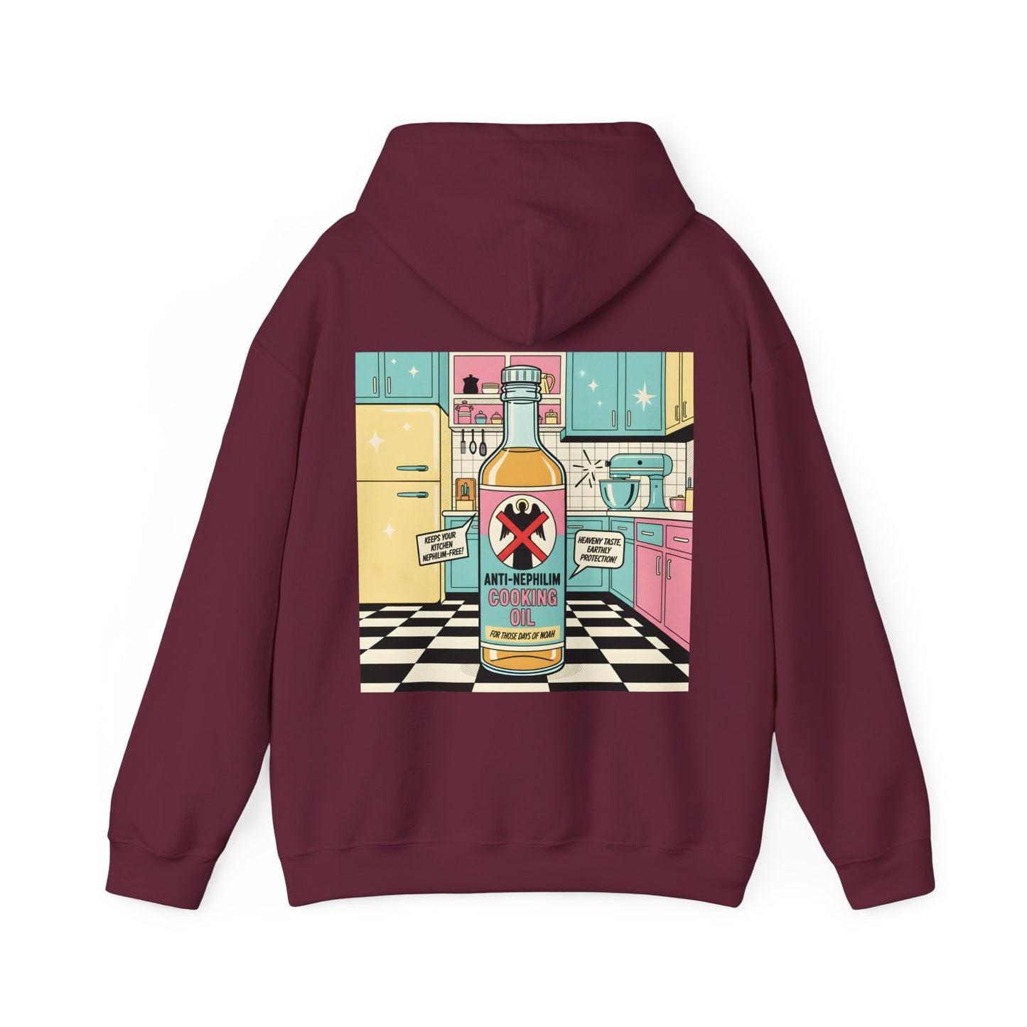 Retro kitchen anti nephilim hoodie (unisex), Kirk Ave. Apparel