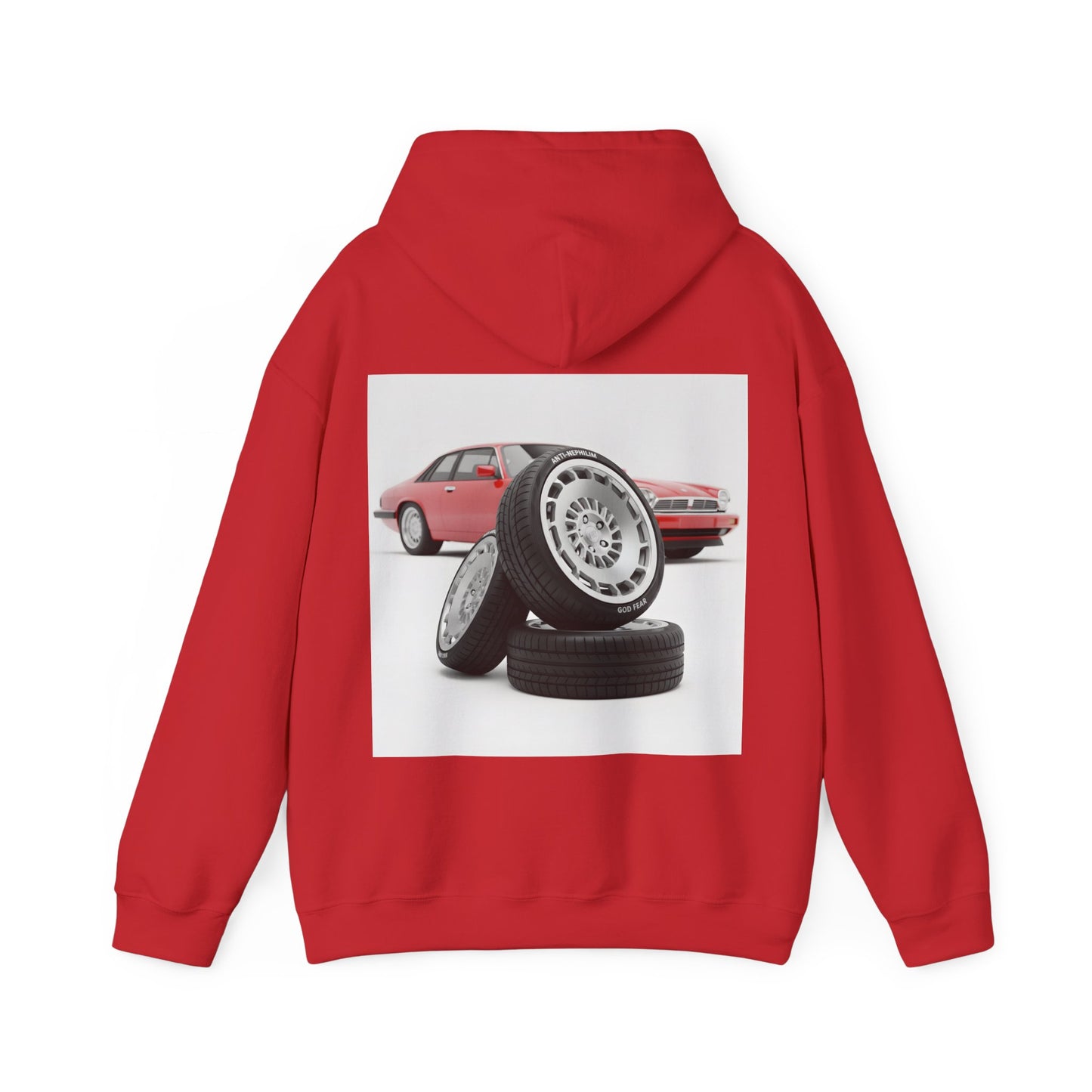Retro sports car anti nephilim hoodie (unisex), Kirk Ave. Apparel