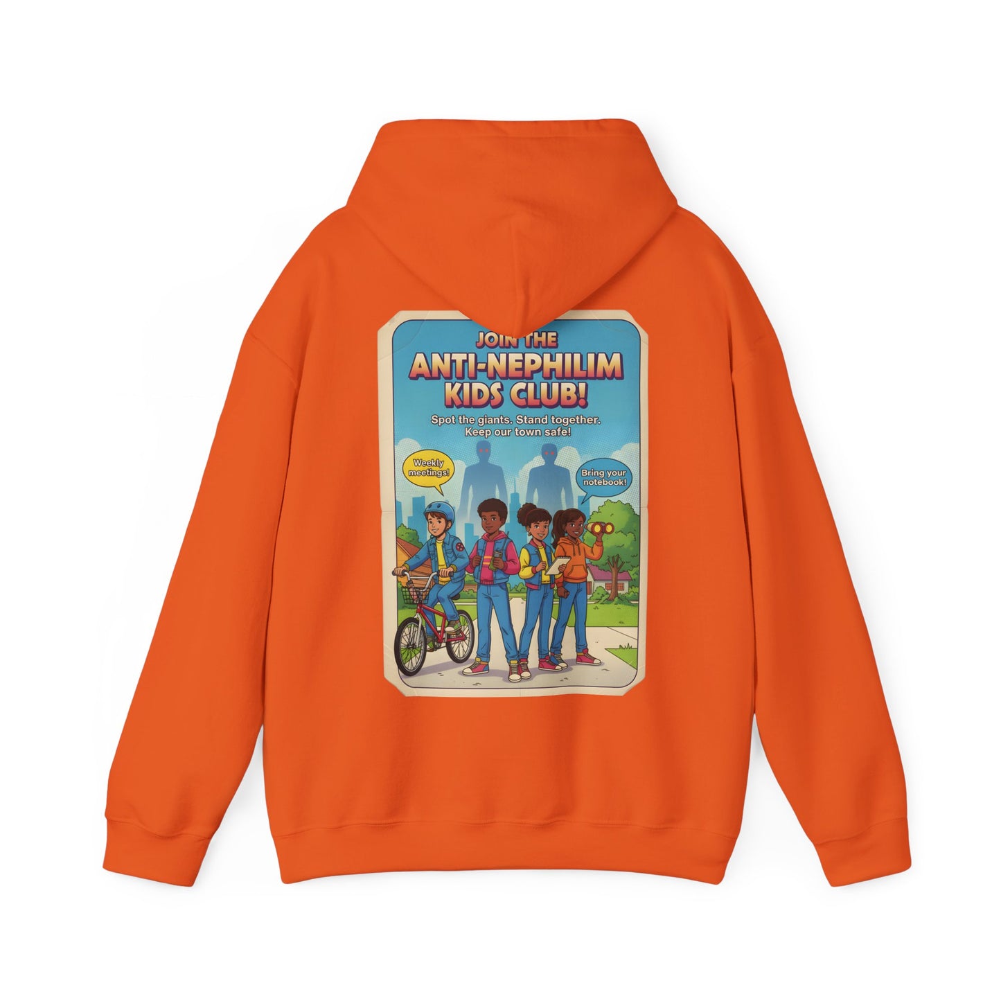 Retro anti nephilim kids club hoodie (unisex), Kirk Ave. Apparel