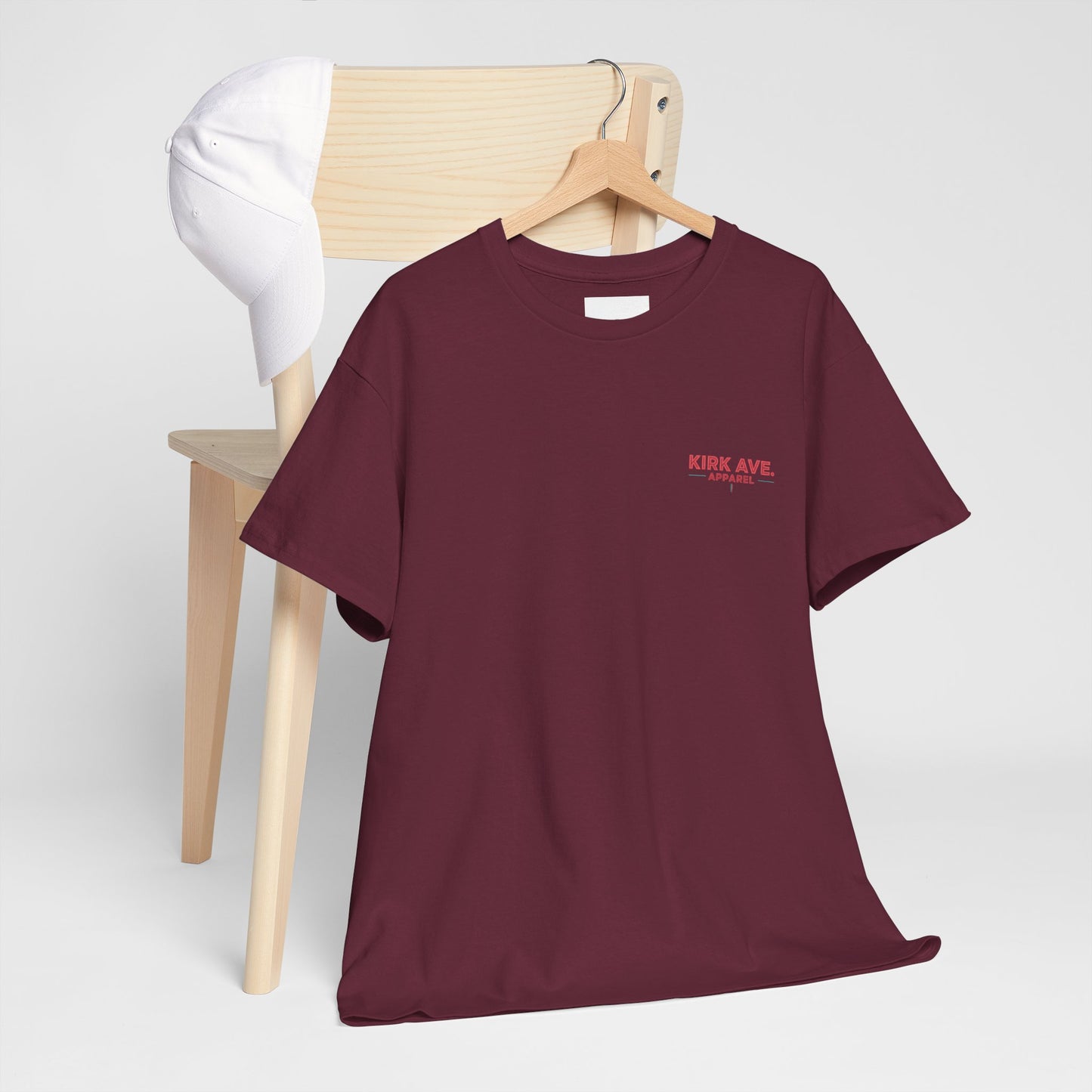 Retro neon pizza place anti nephilim t shirt (unisex), Kirk Ave. Apparel