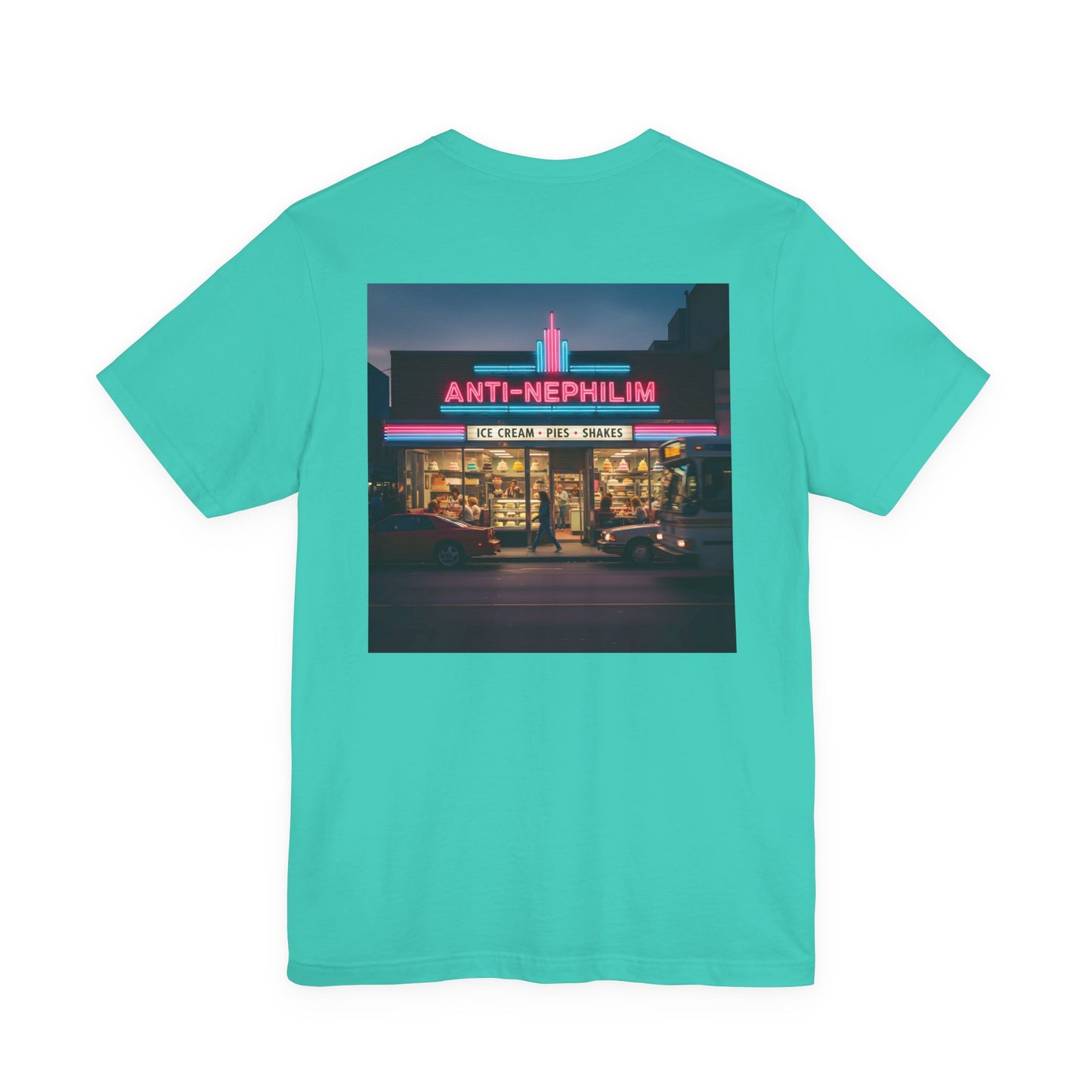 Retro dessert diner anti nephilim t-shirt (unisex), Kirk Ave. Apparel