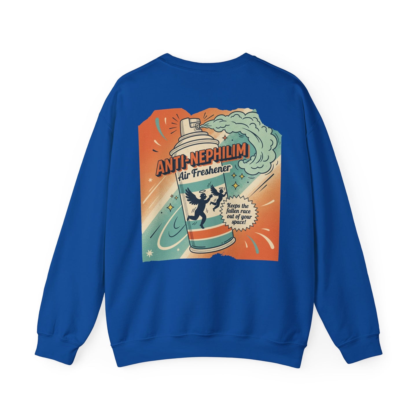 Retro anti nephilim air freshener sweatshirt (unisex), Kirk Ave. Apparel