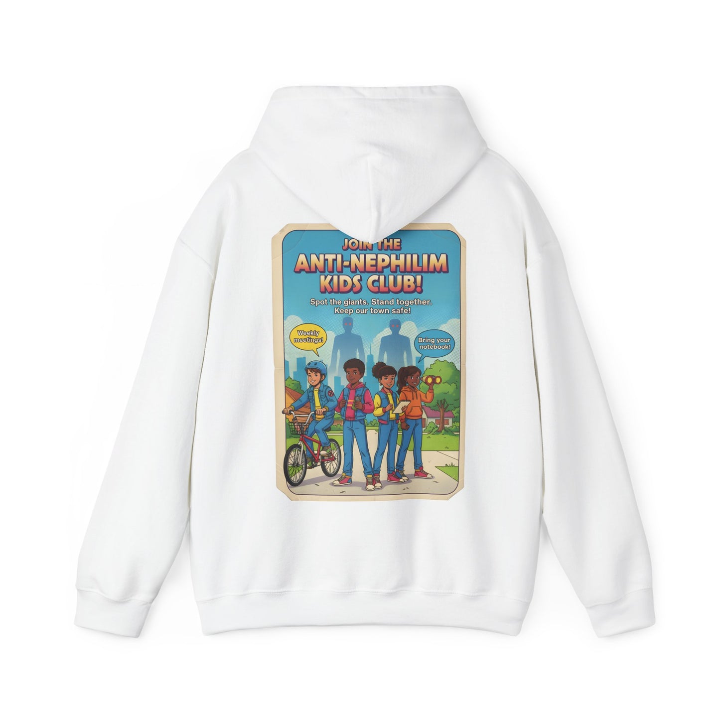Retro anti nephilim kids club hoodie (unisex), Kirk Ave. Apparel