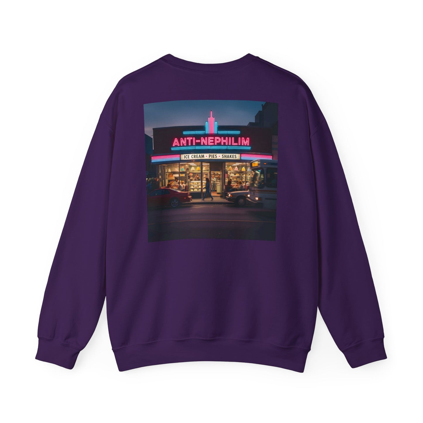 Retro dessert diner anti nephilim sweatshirt (unisex), Kirk Ave. Apparel