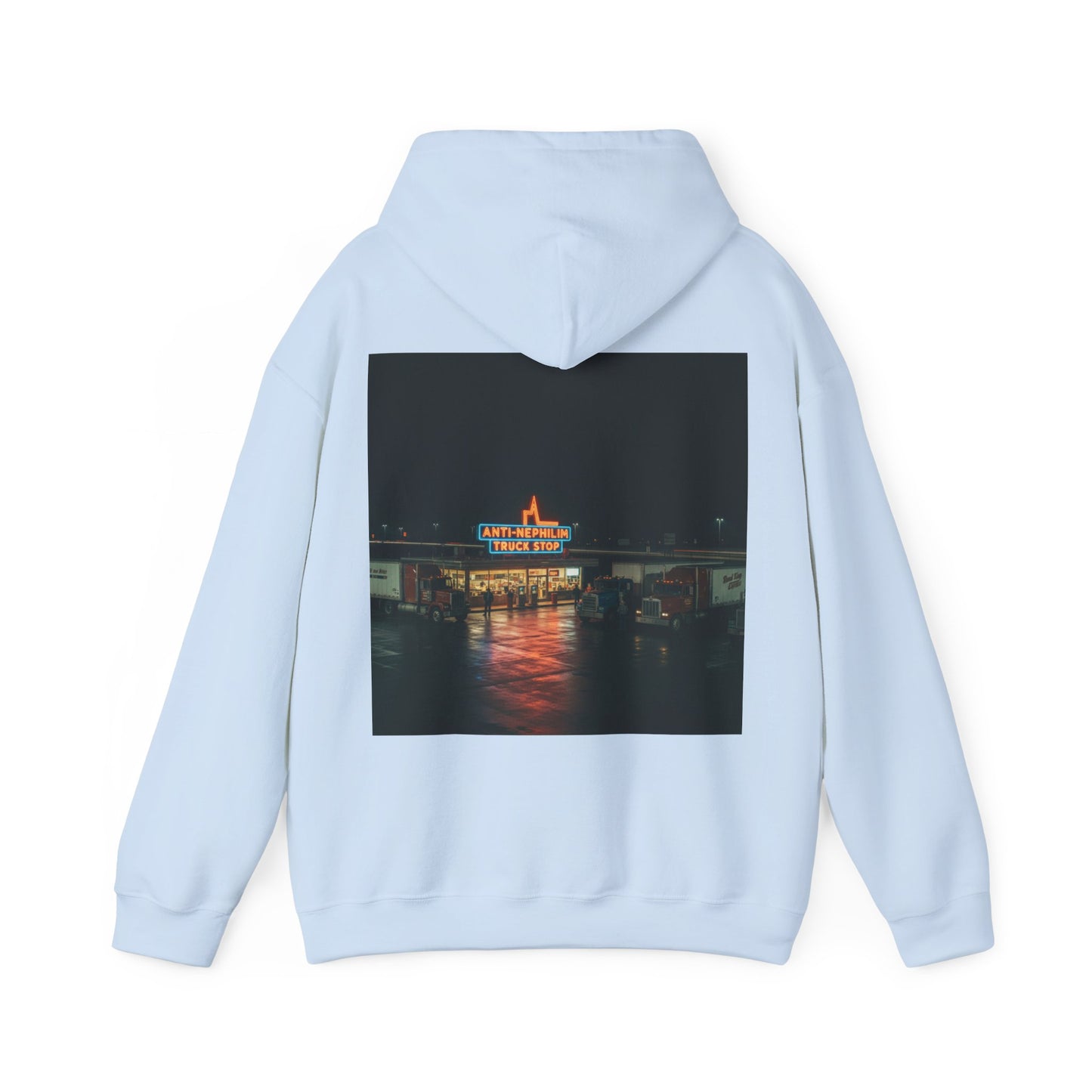 Retro truck stop anti nephilim hoodie (unisex), Kirk Ave. Apparel