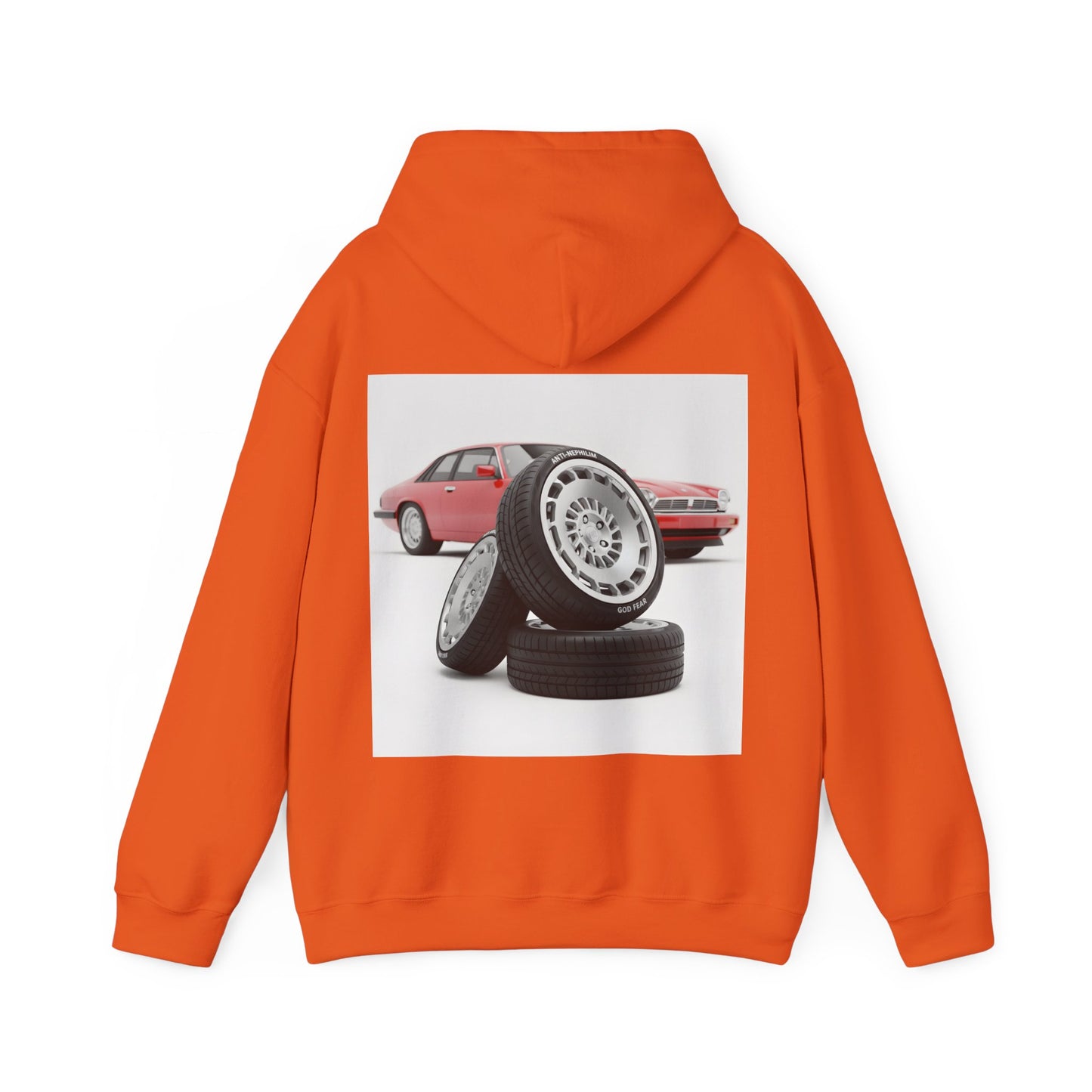 Retro sports car anti nephilim hoodie (unisex), Kirk Ave. Apparel